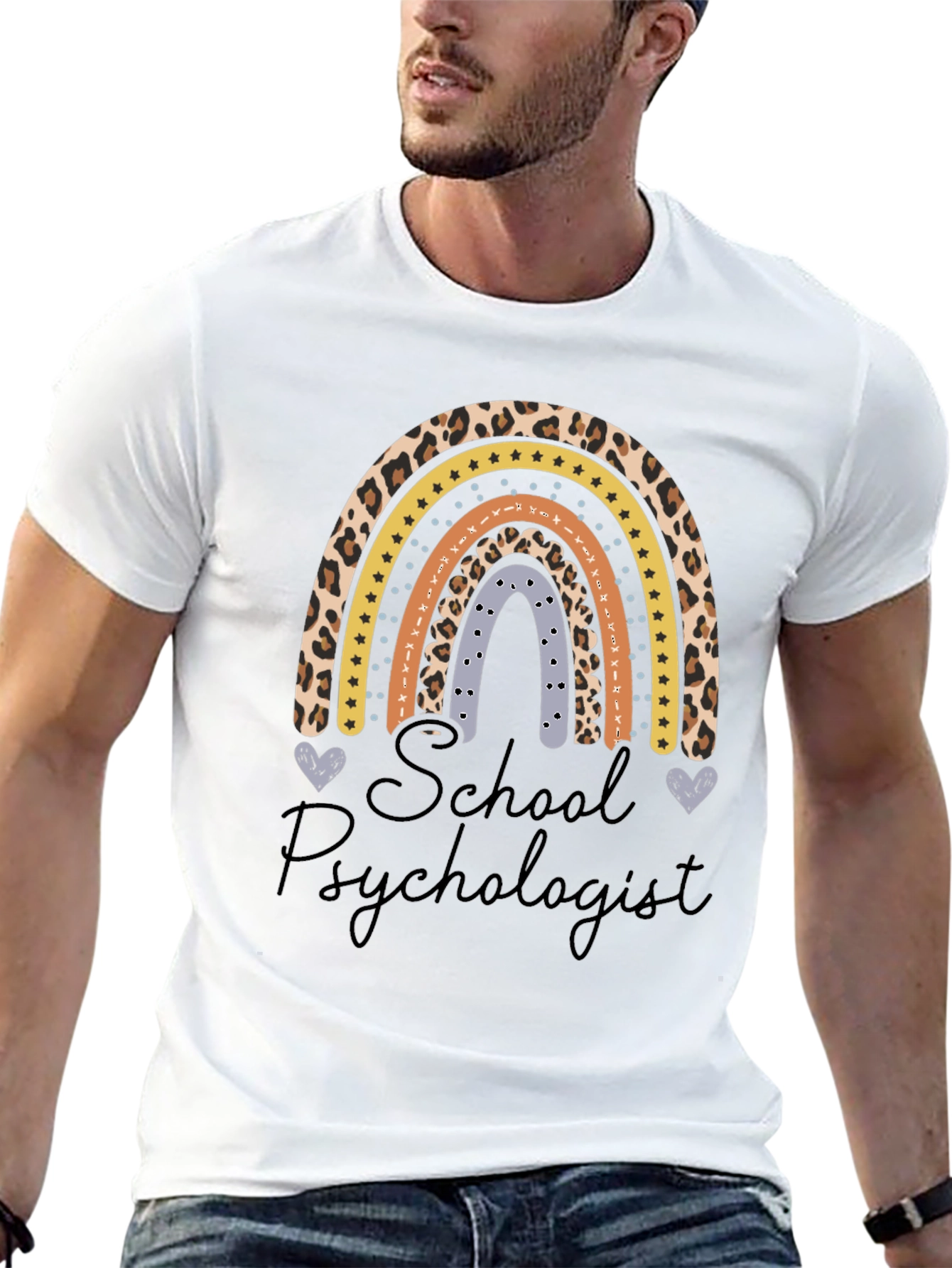 School Psychologist Rainbow T-Shirt