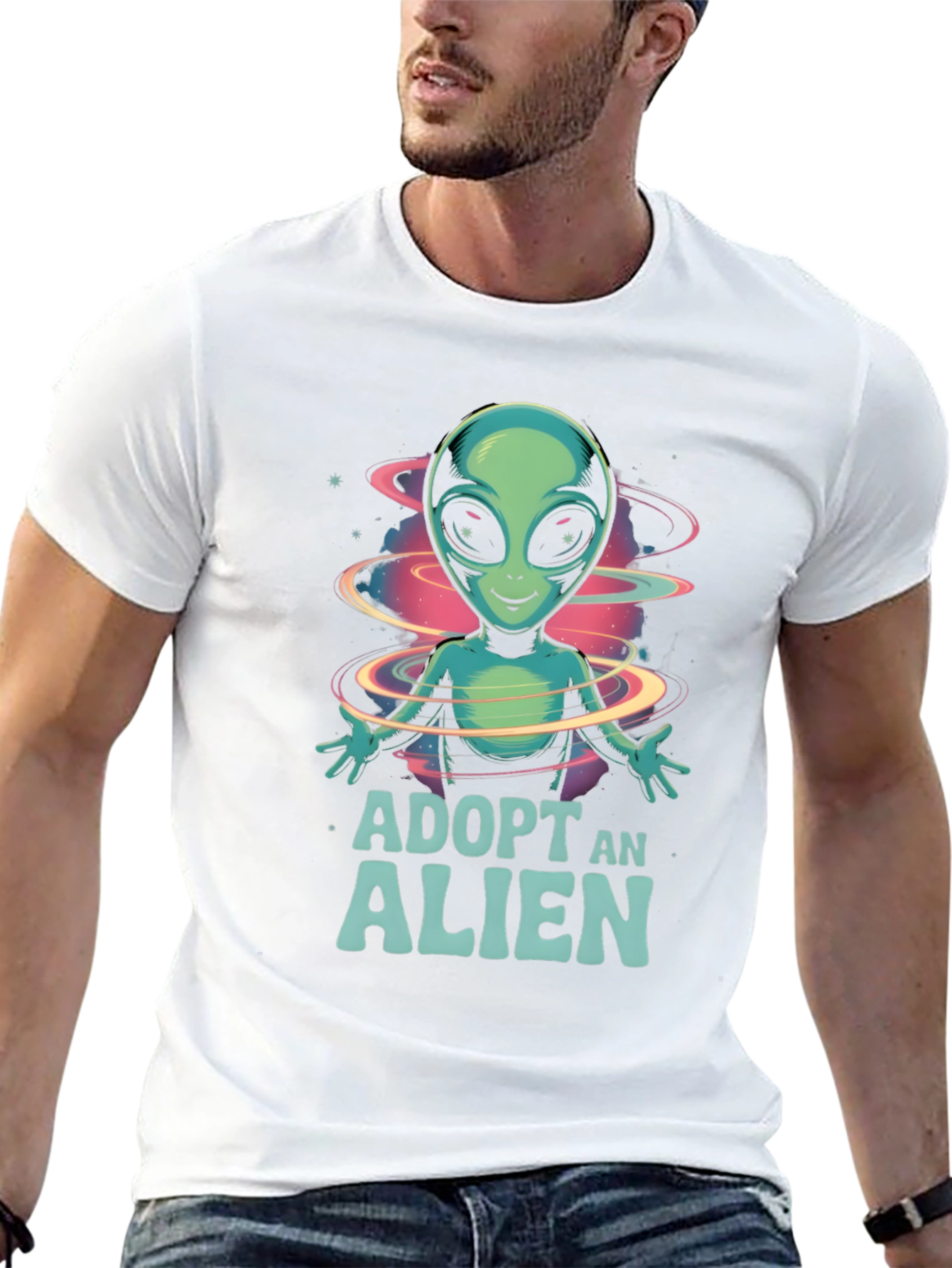 Adopt An Alien Graphic T-Shirt