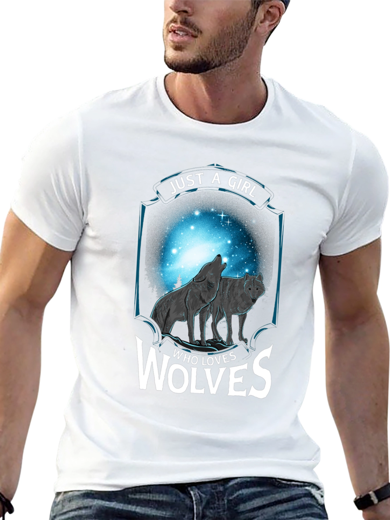 Just a Girl Who Loves Wolves T-Shirt