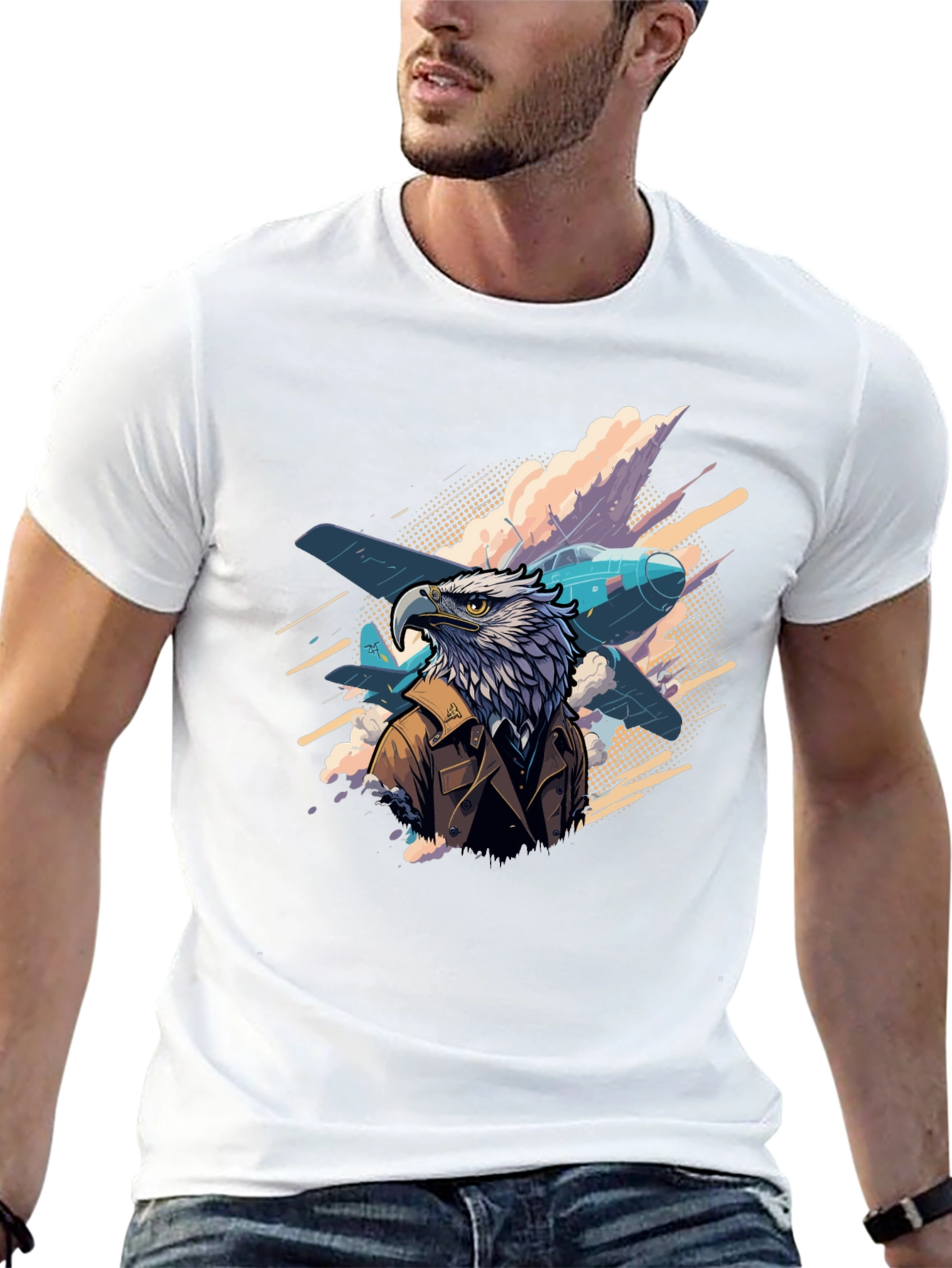 Eagle Pilot Graphic T-Shirt
