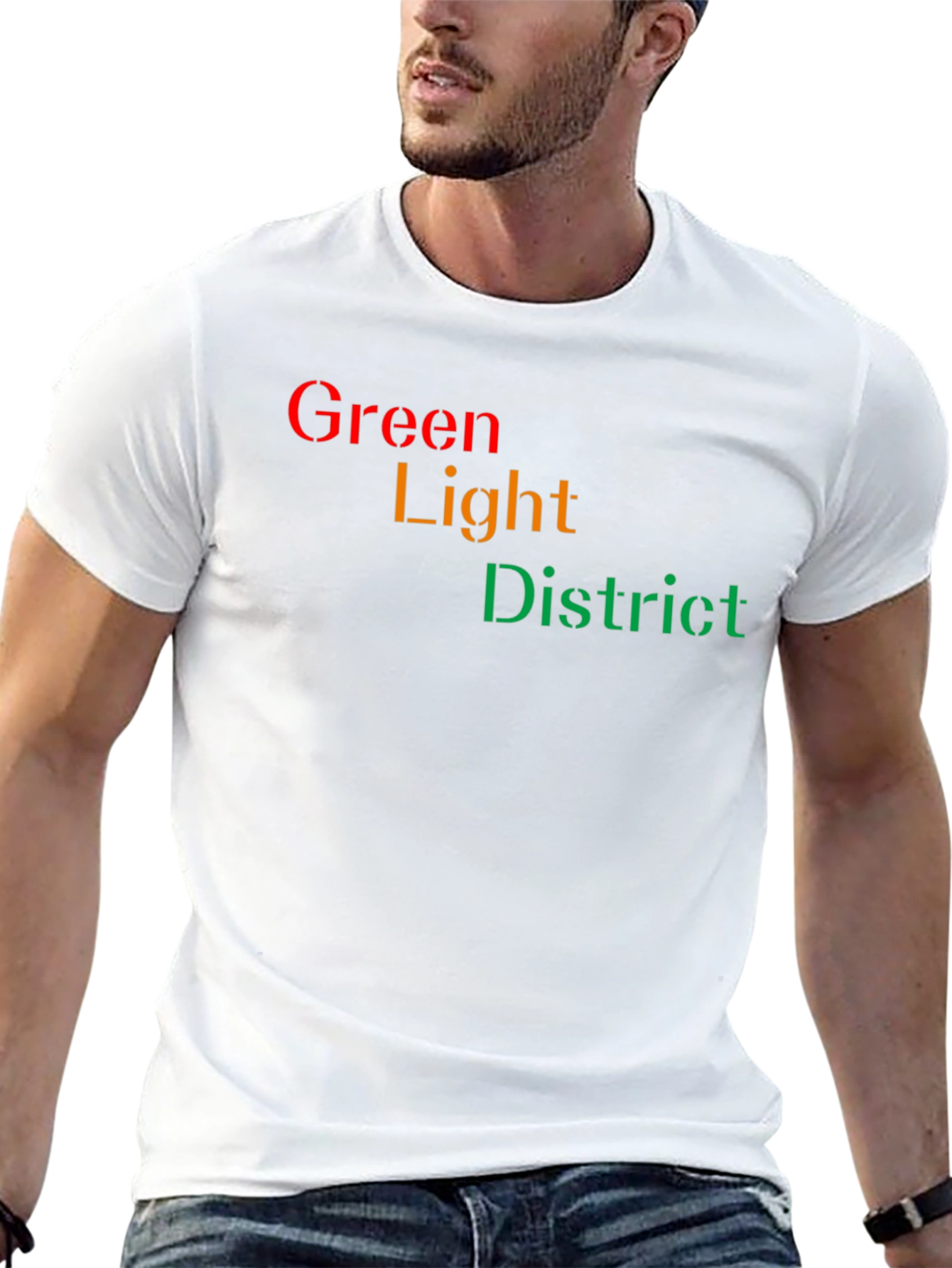 Green Light District Black T-Shirt