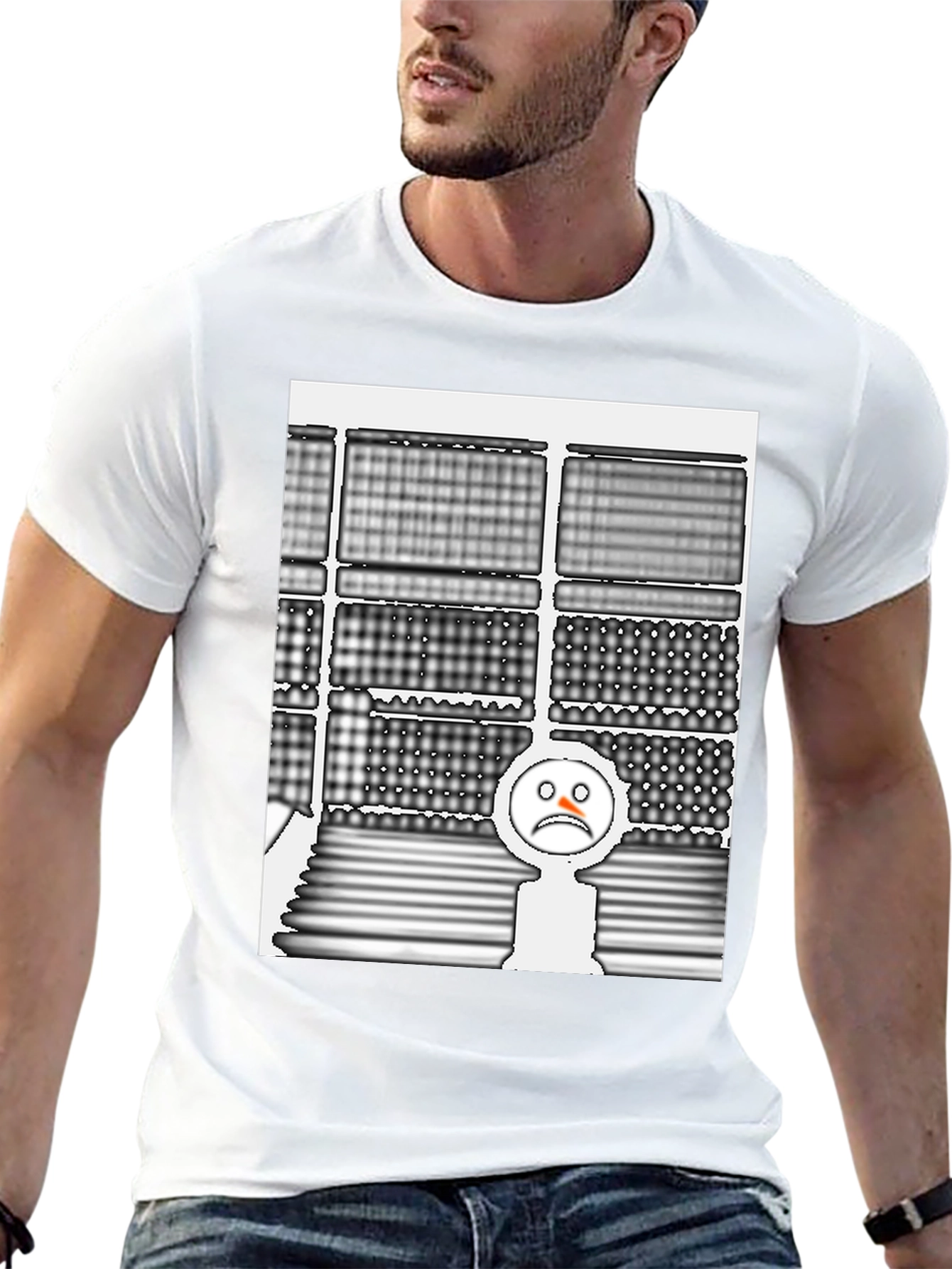 Abstract Patterned T-Shirt