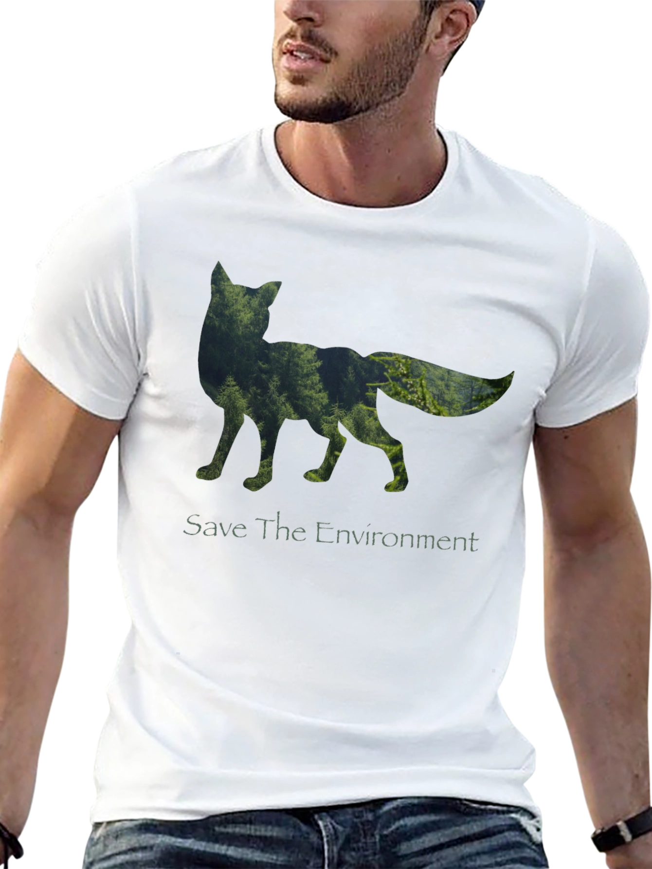 Save The Environment Fox Graphic Tee