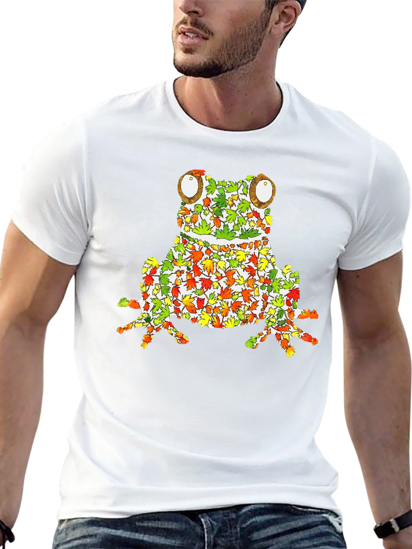 Leaf Frog Graphic Tee - Unique Nature Inspired Design