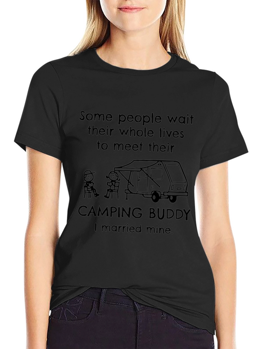 Camping Buddy Married T-Shirt