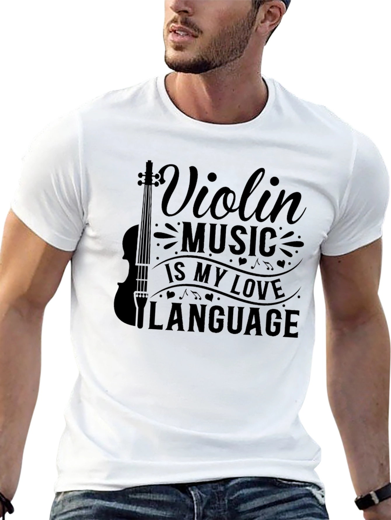 Violin Music is My Love Language T-Shirt