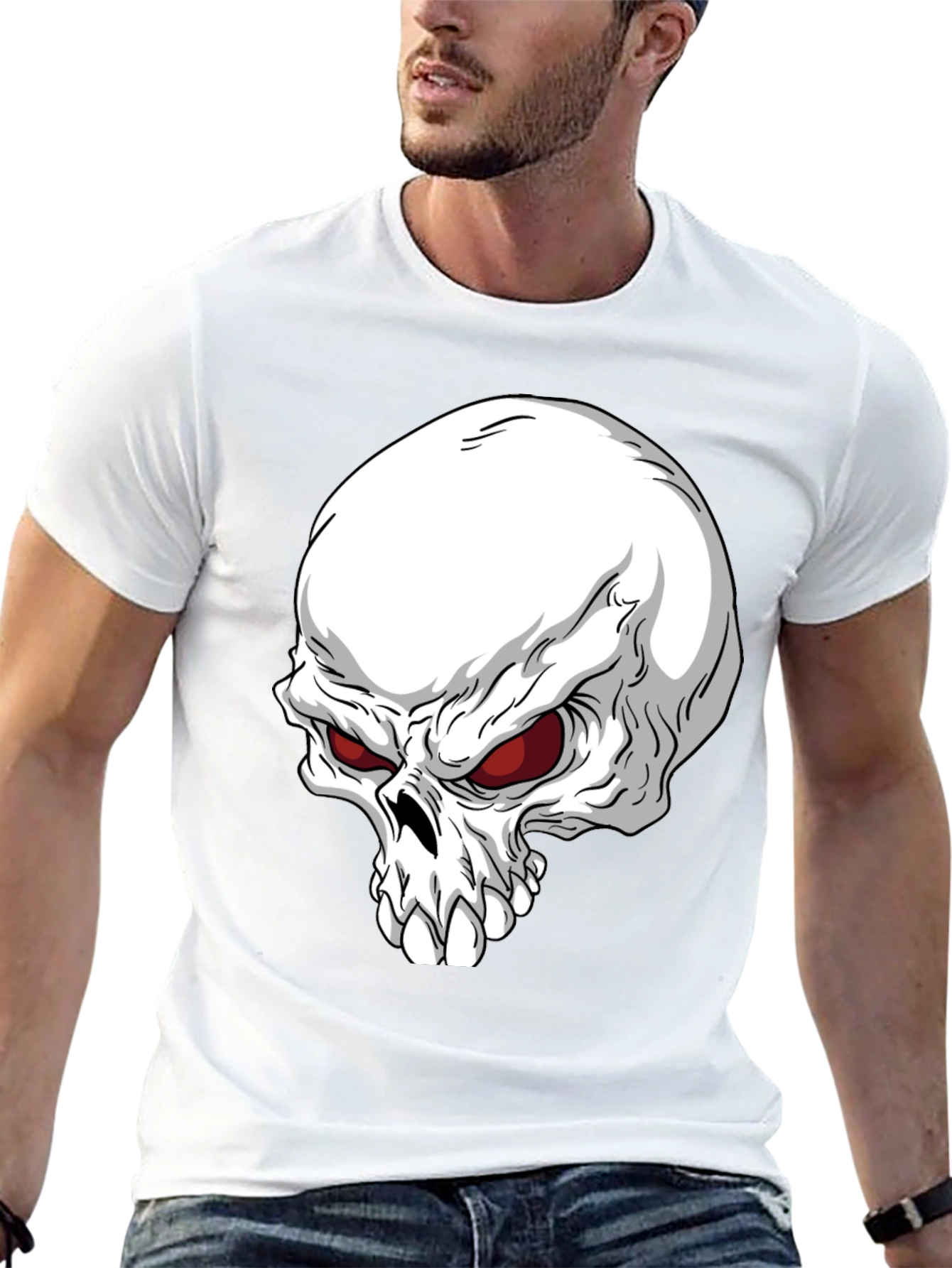 Skull Graphic T-Shirt - Mens Bold Style