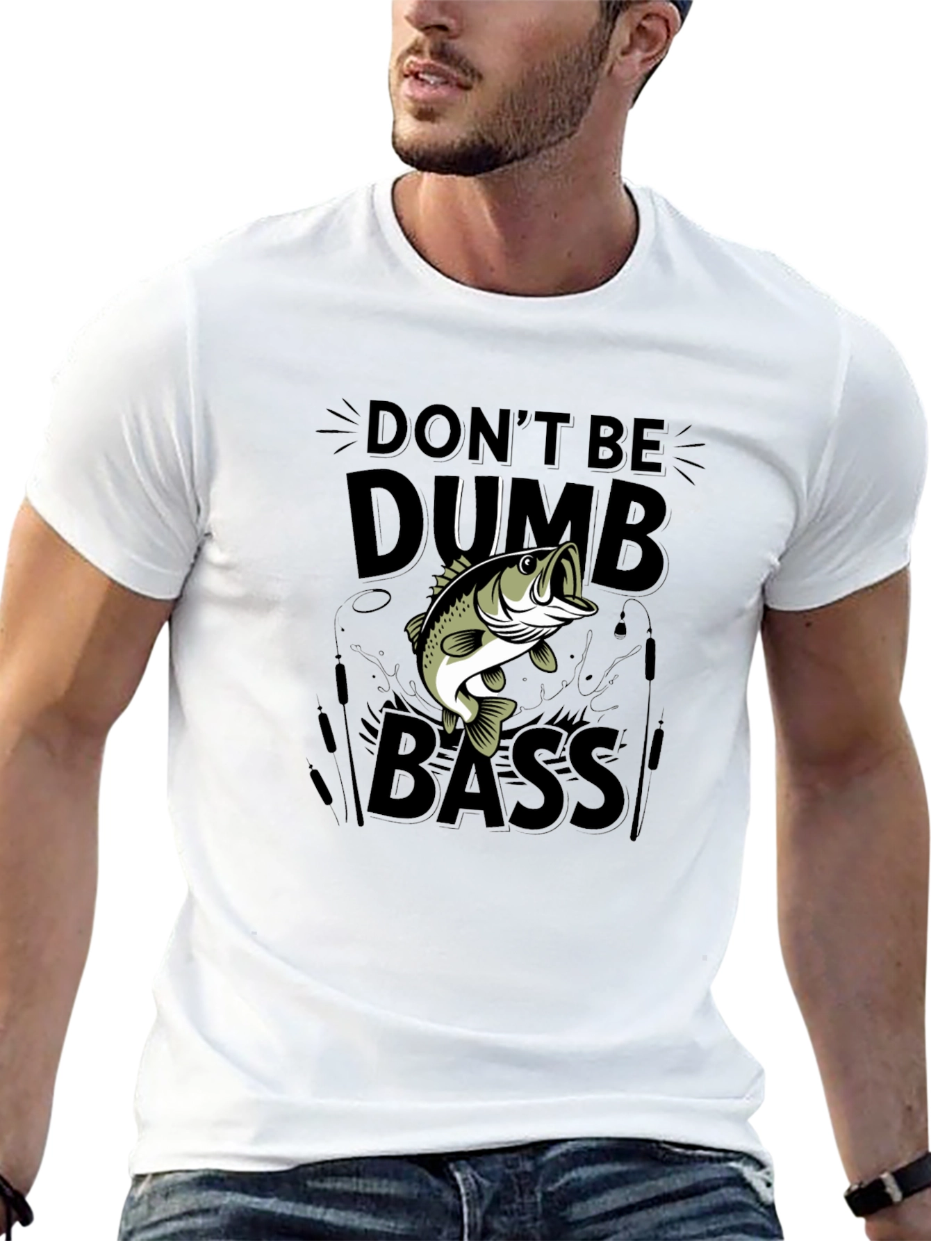 Dont Be Dumb Bass Funny Fishing T-Shirt