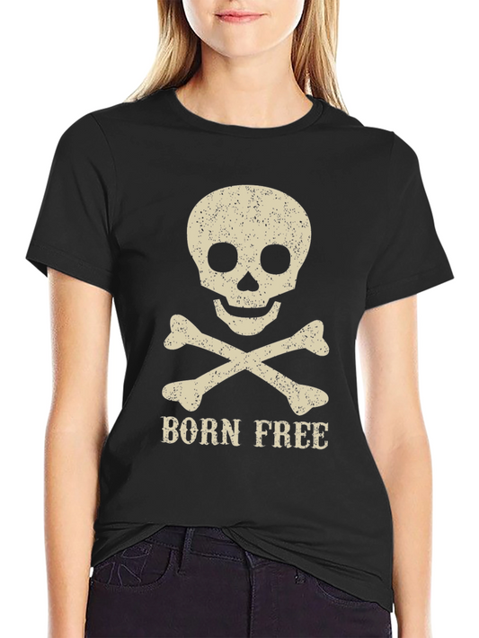 Born Free Skull & Crossbones Graphic T-Shirt
