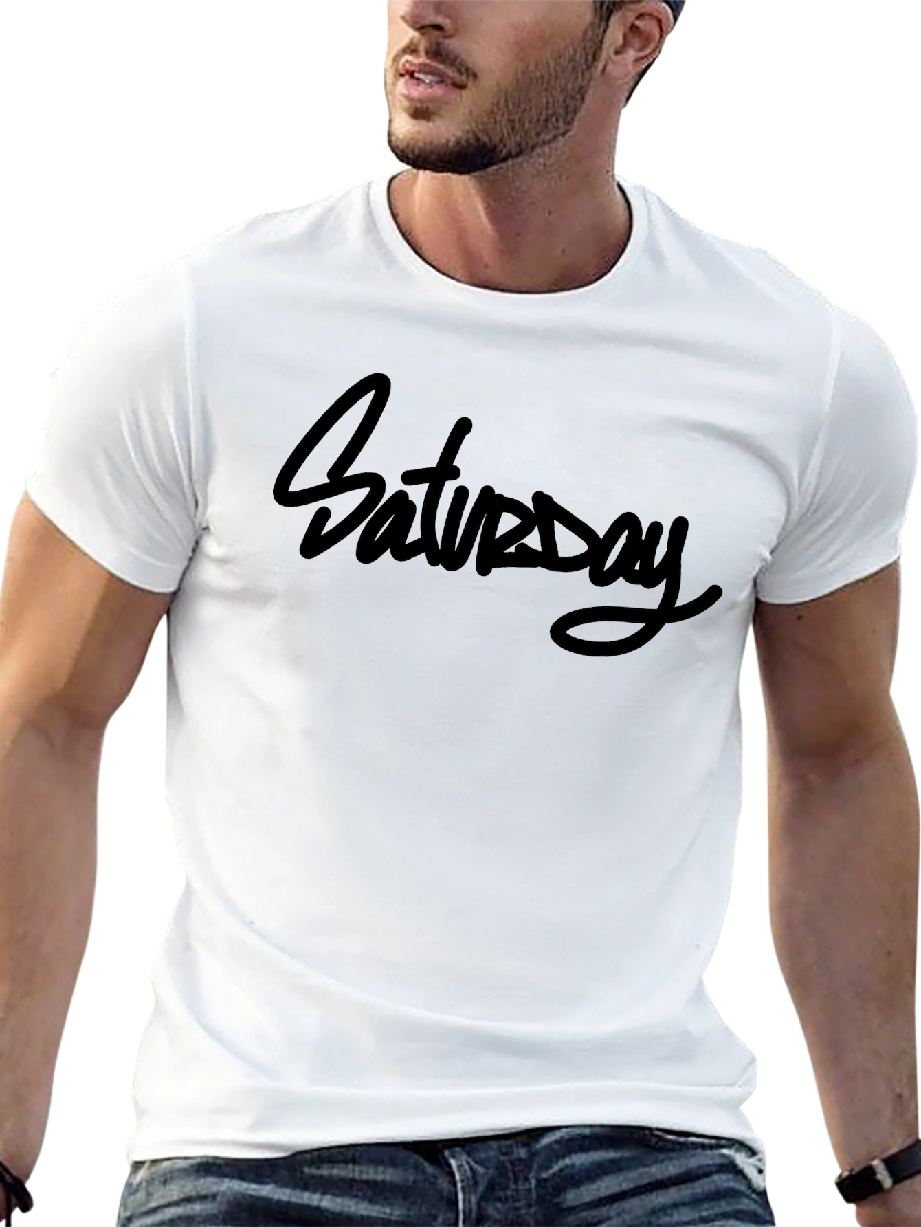 Saturday Graphic Print Tee - Everyday Casual Wear