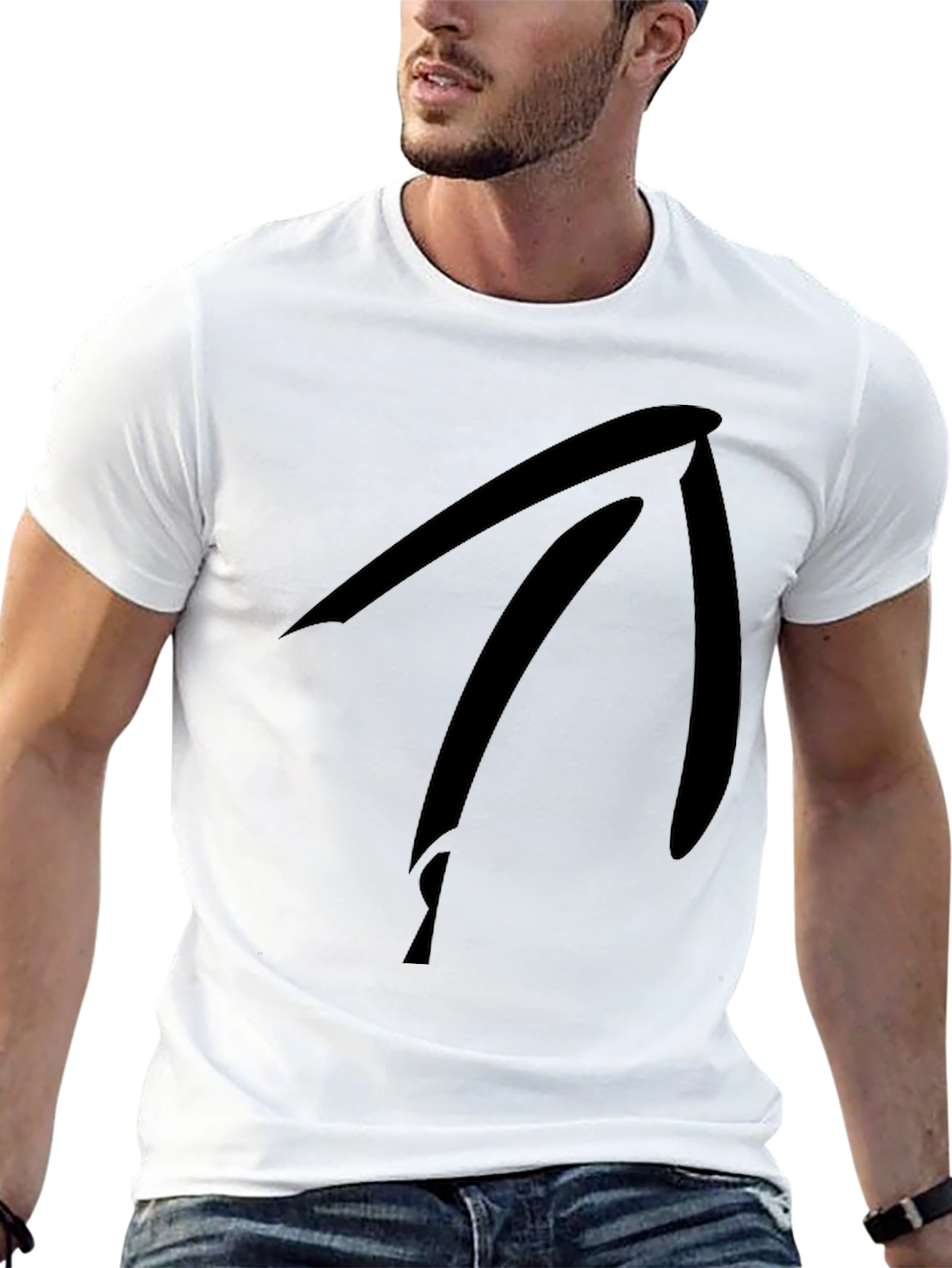 Modern Graphic Black T-Shirt - Casual Style