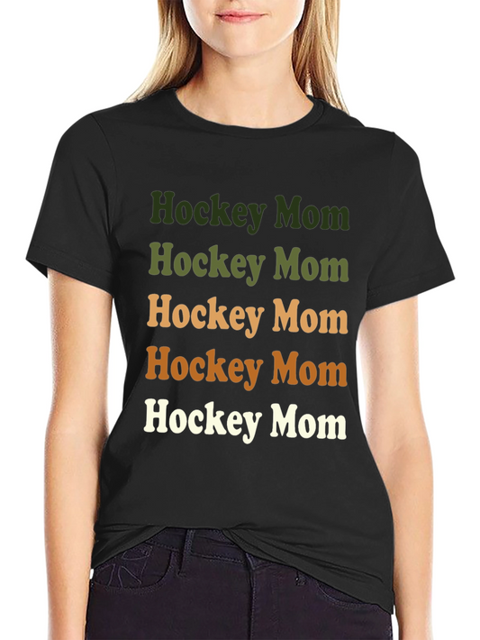 Hockey Mom Graphic Tee - Trendy Sportswear