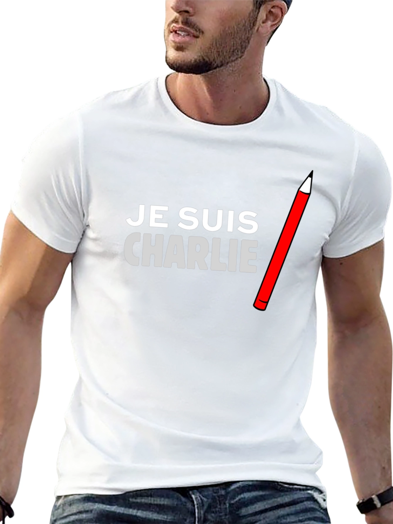 Je Suis Charlie Graphic Tee - Black