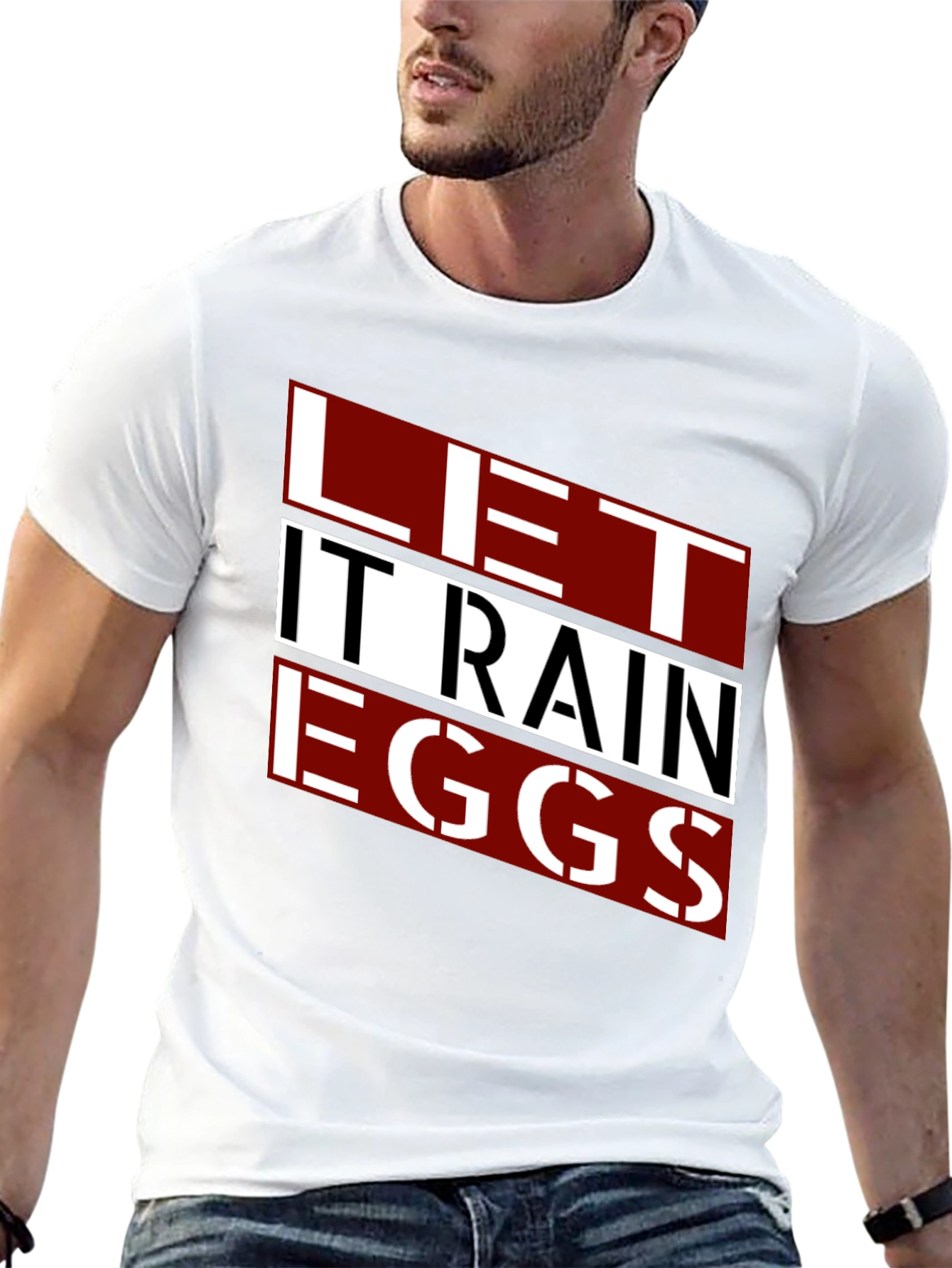 Let It Rain Eggs - Funny Graphic Tee