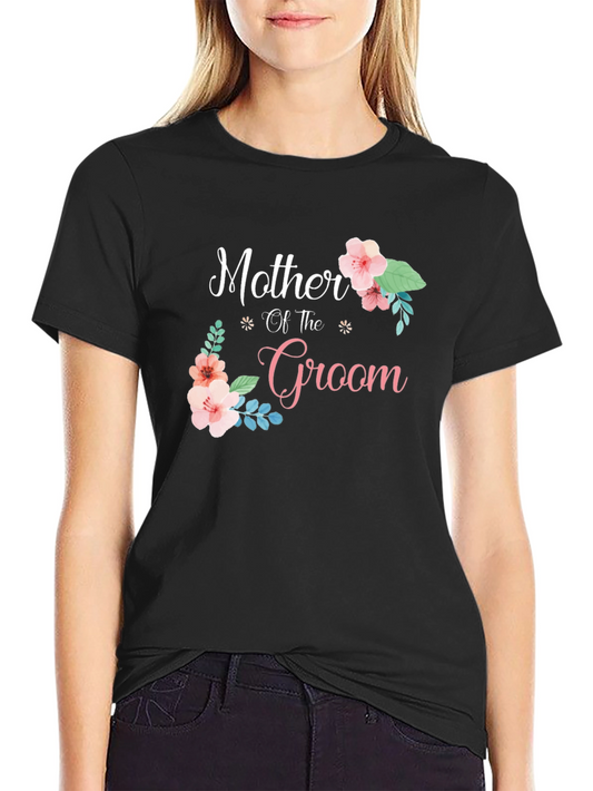 Mother of the Groom T-Shirt Floral Design
