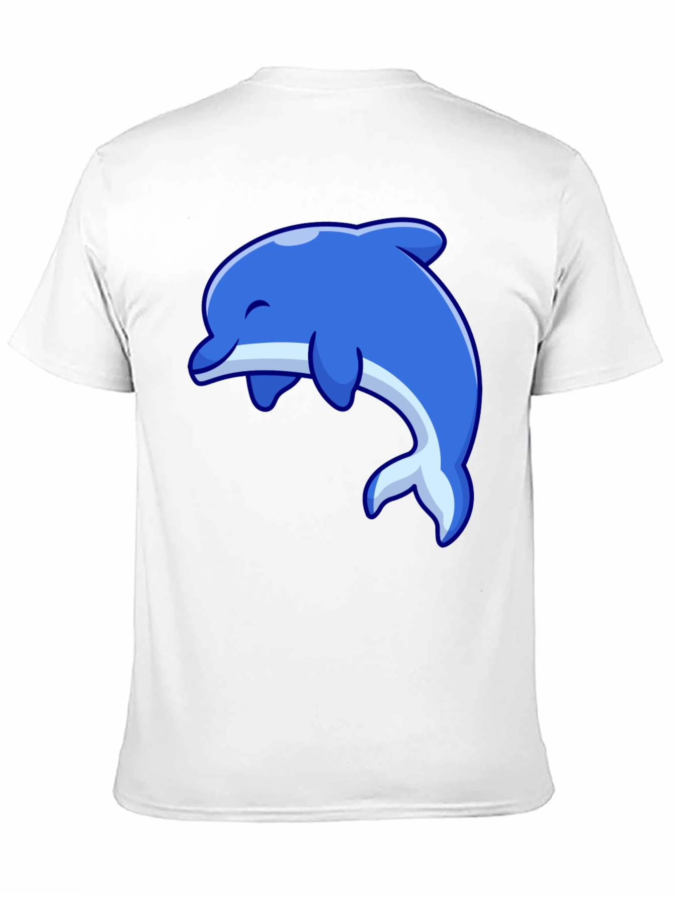 Dolphin Graphic Tee - Black Cotton Casual Shirt