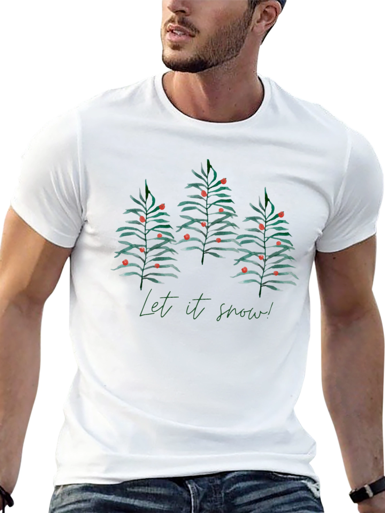 Let it Snow Christmas T-Shirt - Festive Holiday Apparel