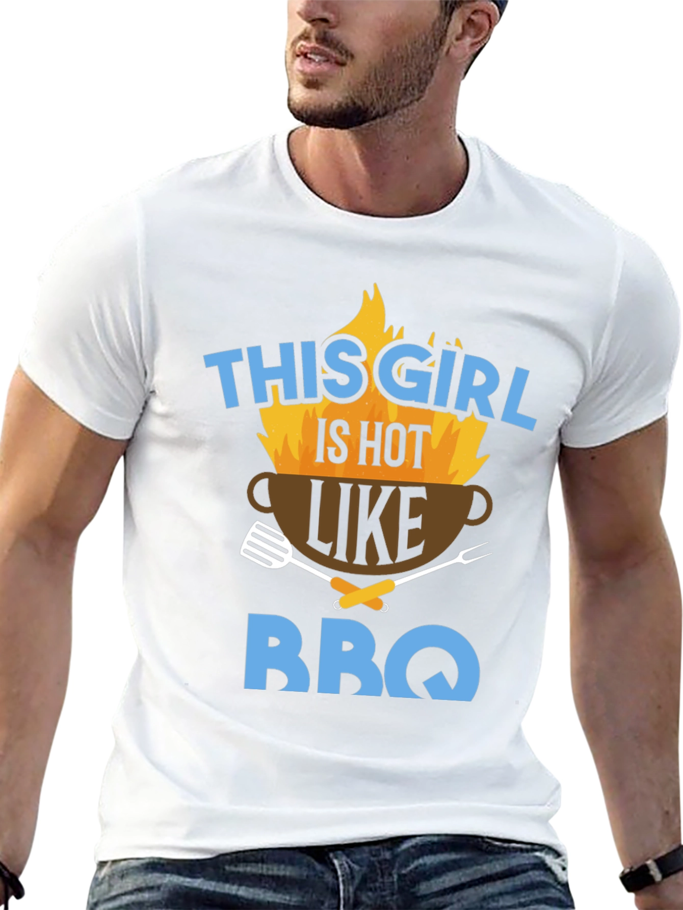 Hot BBQ Girl Graphic Tee