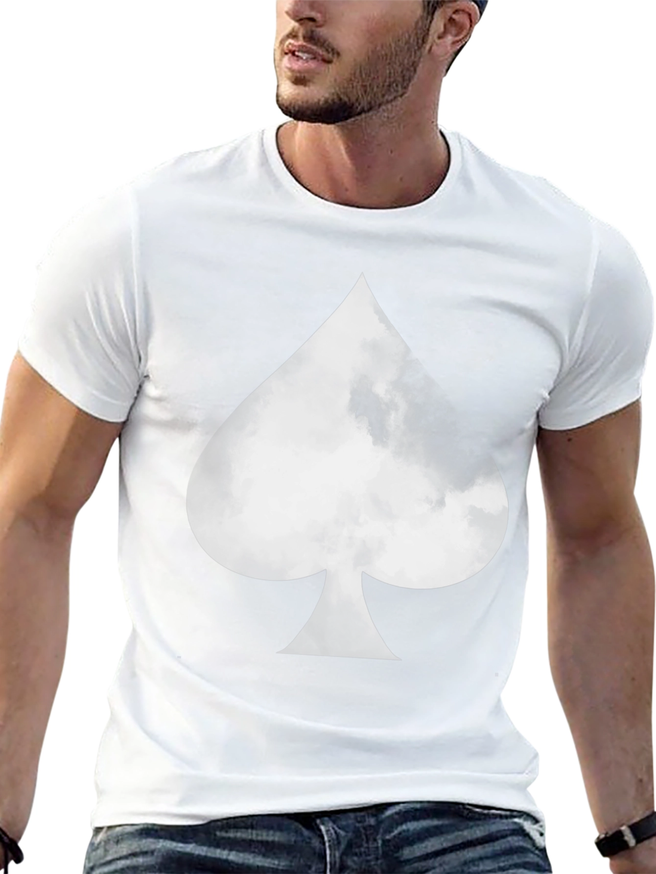 Spade Cloud Graphic T-Shirt - Casual Style