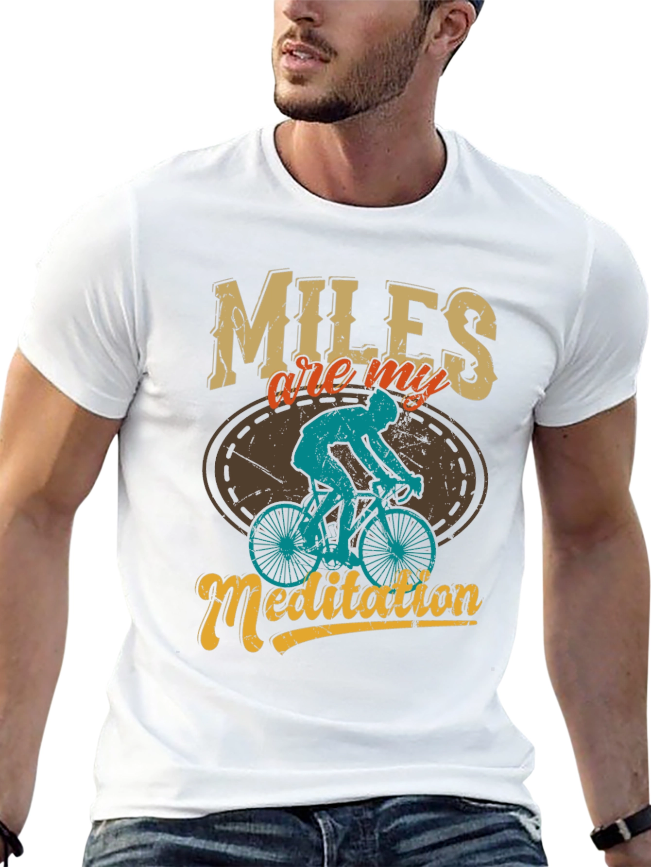 Miles are My Meditation Mens Graphic Tee