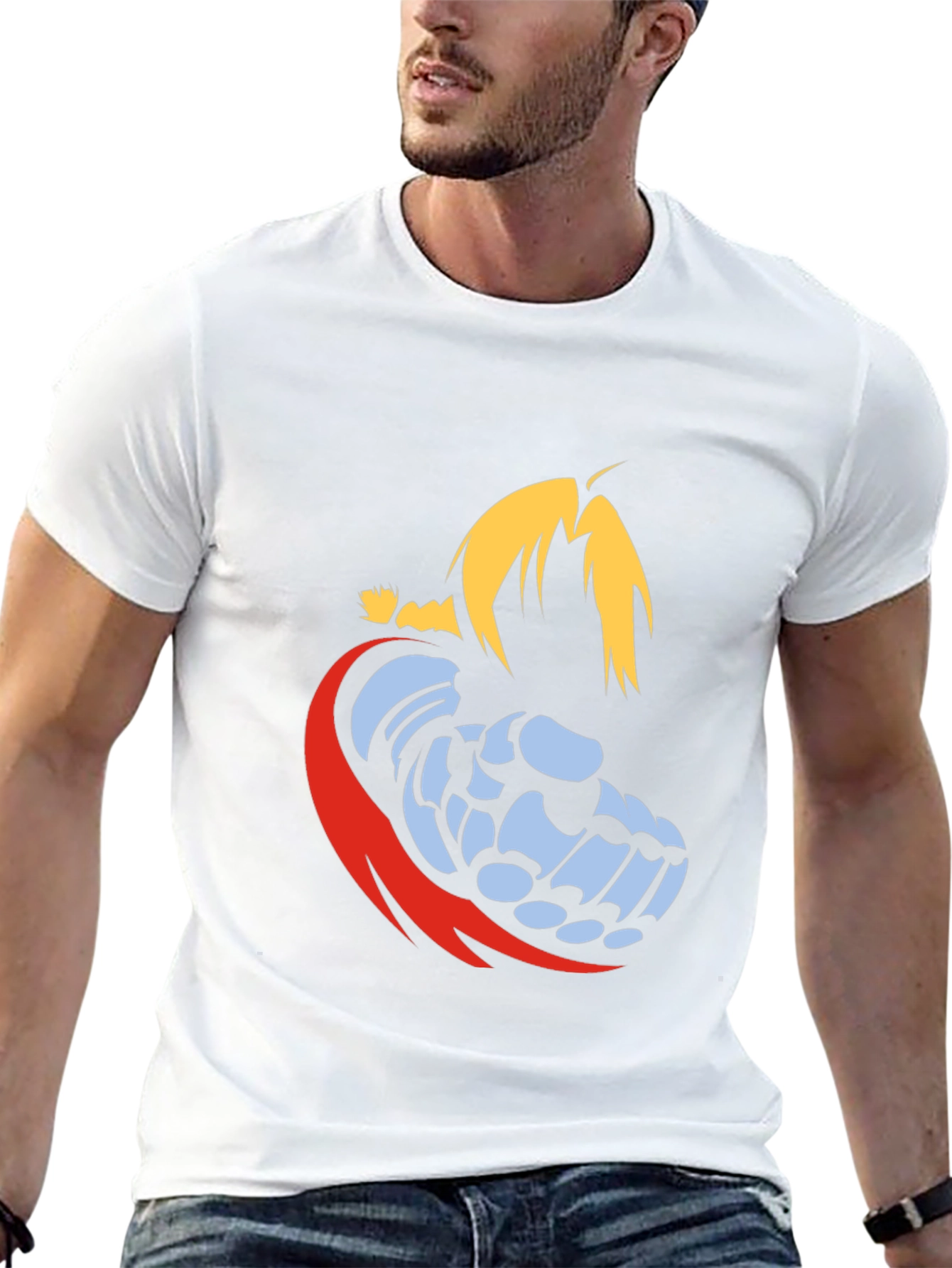 Ed Elric Automail Fist Black T-Shirt