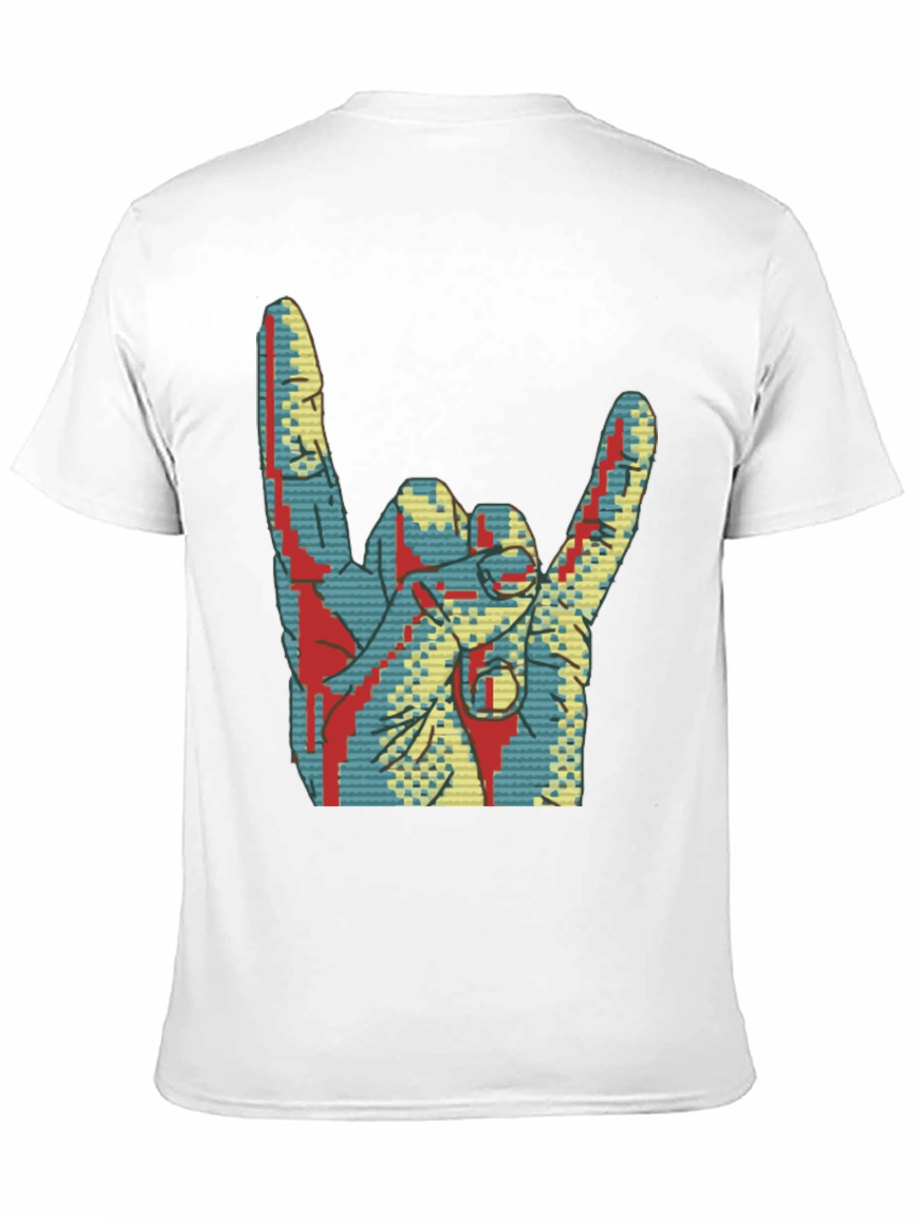 Rock On! Graphic Tee - Cool Hand Gesture Shirt