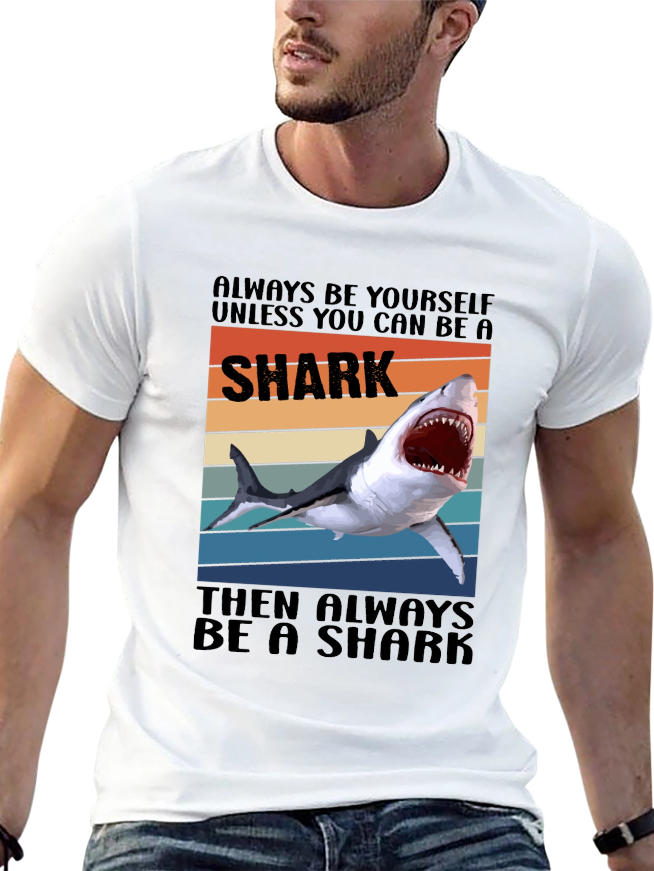 Shark Graphic T-Shirt - Always Be a Shark Tee