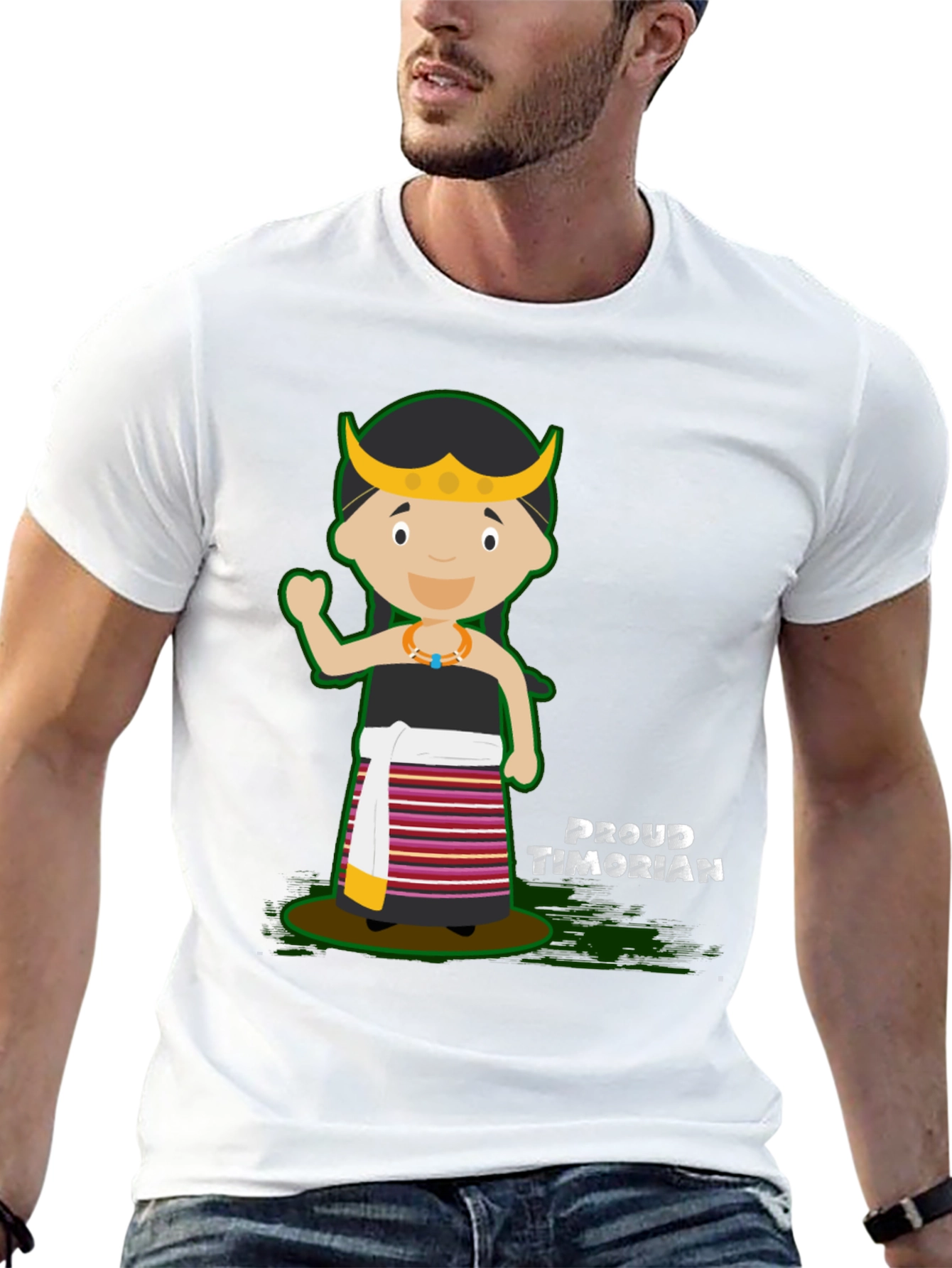 Proud Timorian Cartoon T-Shirt