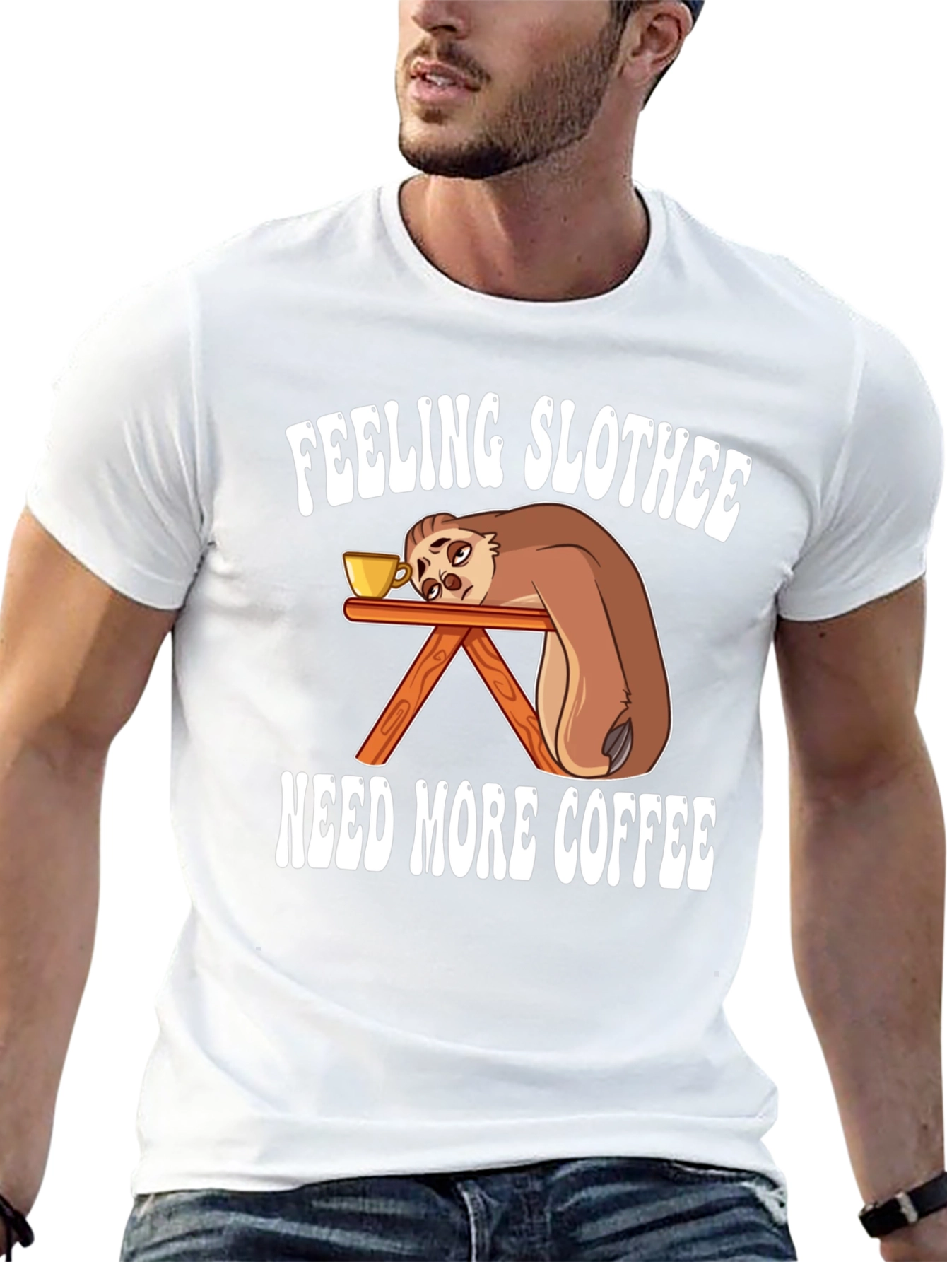 Feeling Slothee Coffee T-Shirt