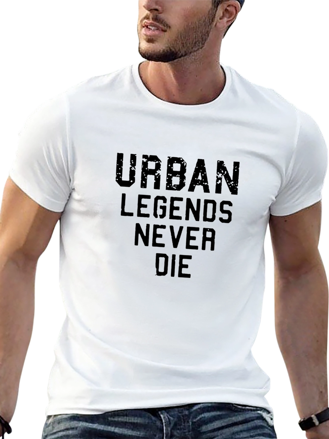 Urban Legends Never Die Black Graphic Tee