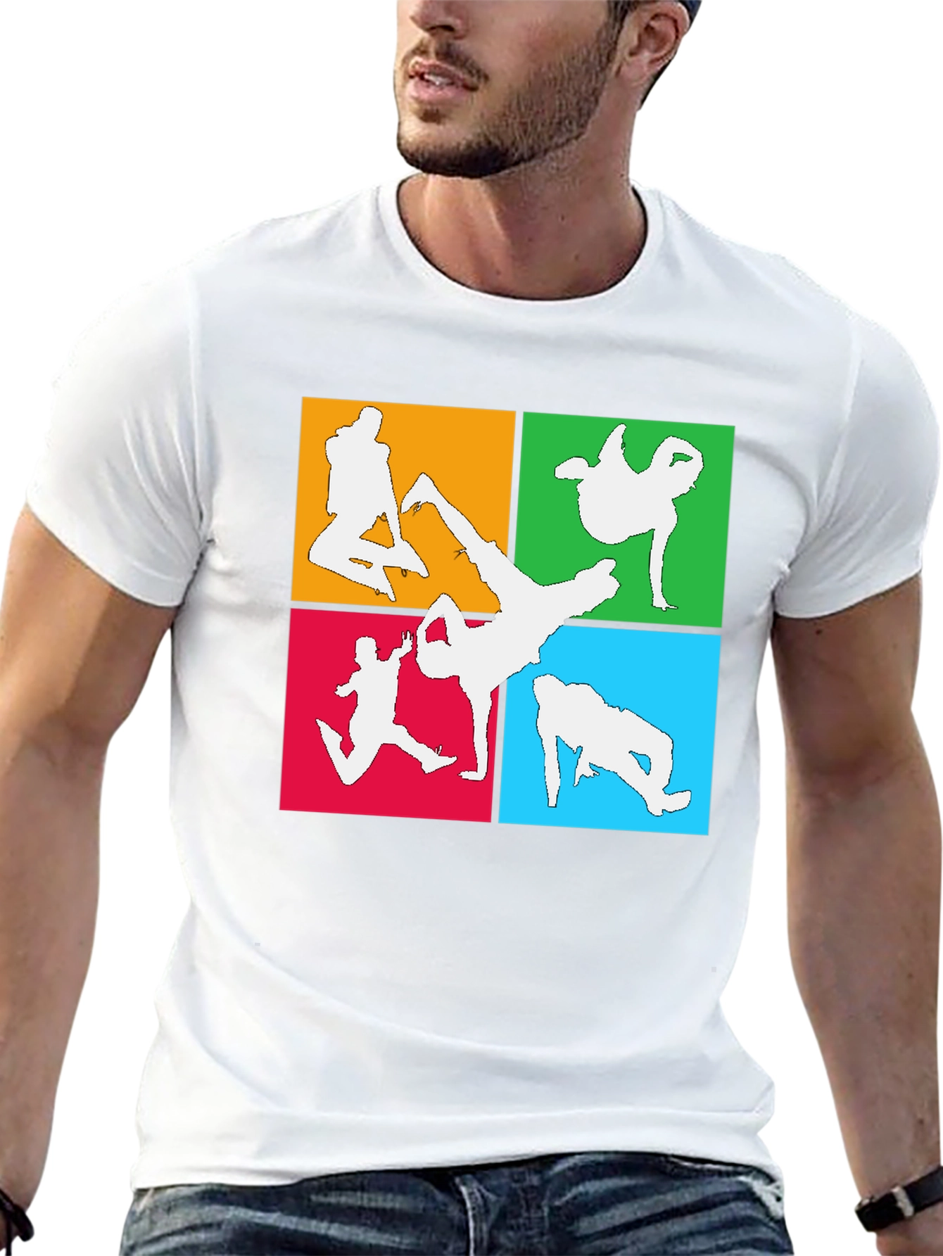 Breakdance Silhouette Graphic T-Shirt