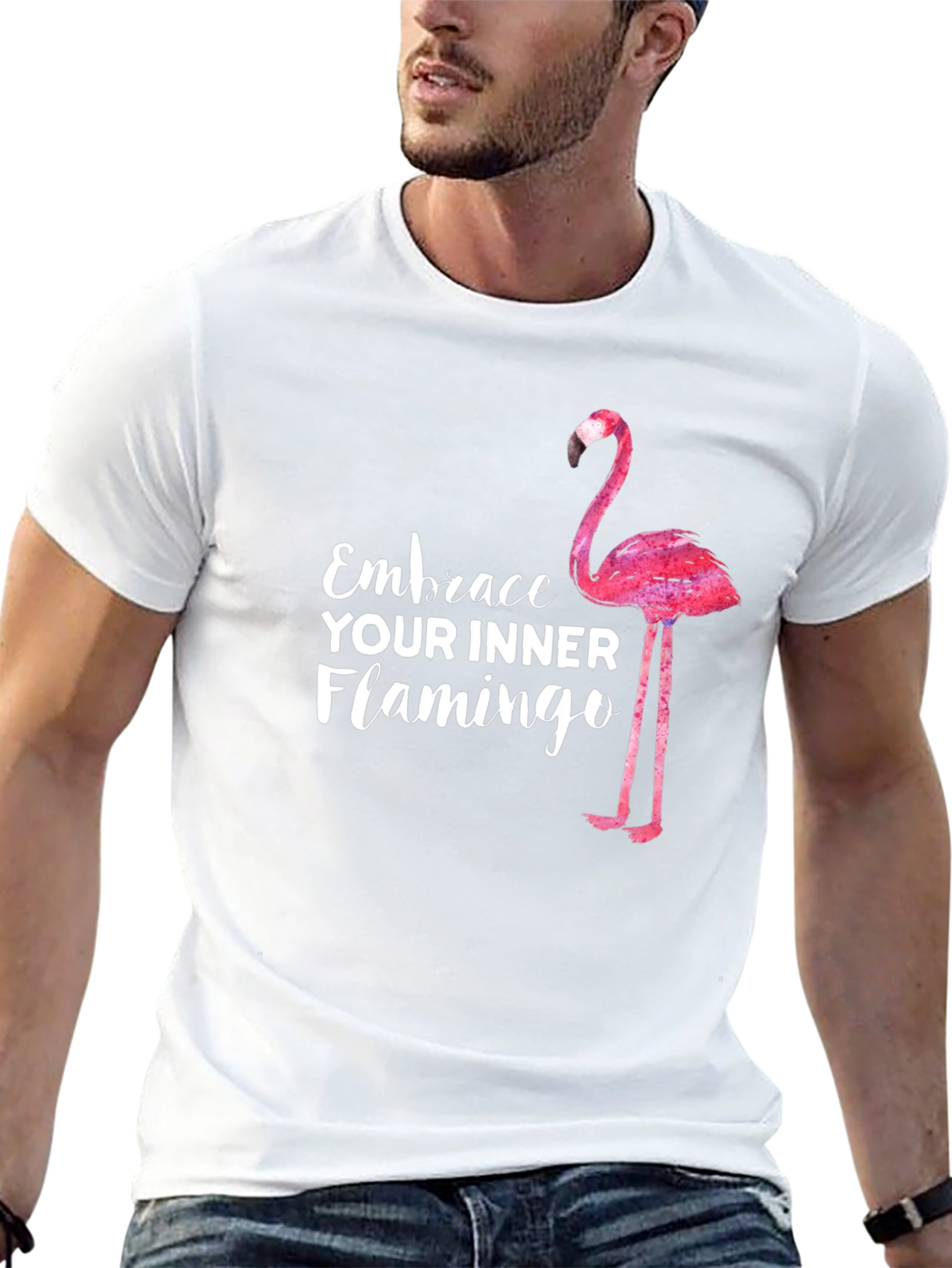 Embrace Your Inner Flamingo T-Shirt - Black