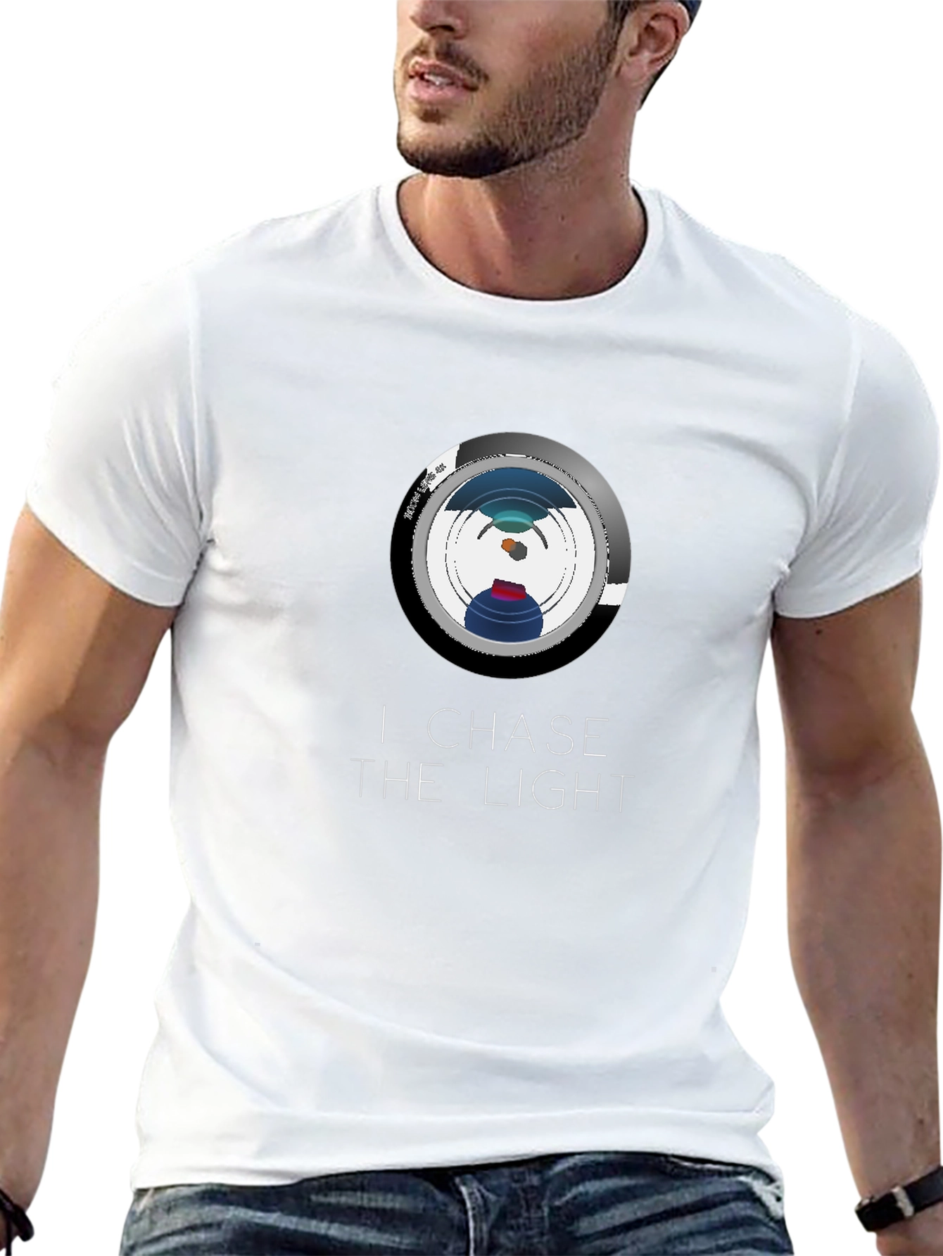 I Chase the Light Black Graphic Tee