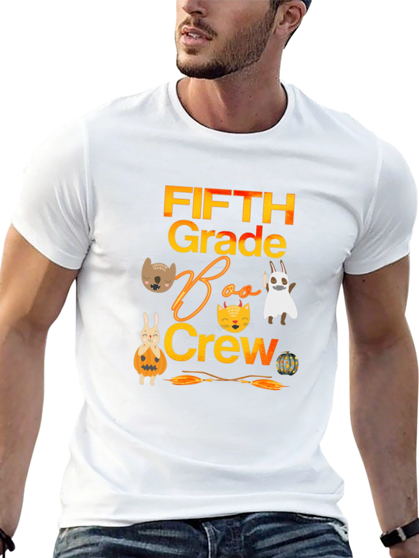 Fifth Grade Boo Crew Halloween T-Shirt