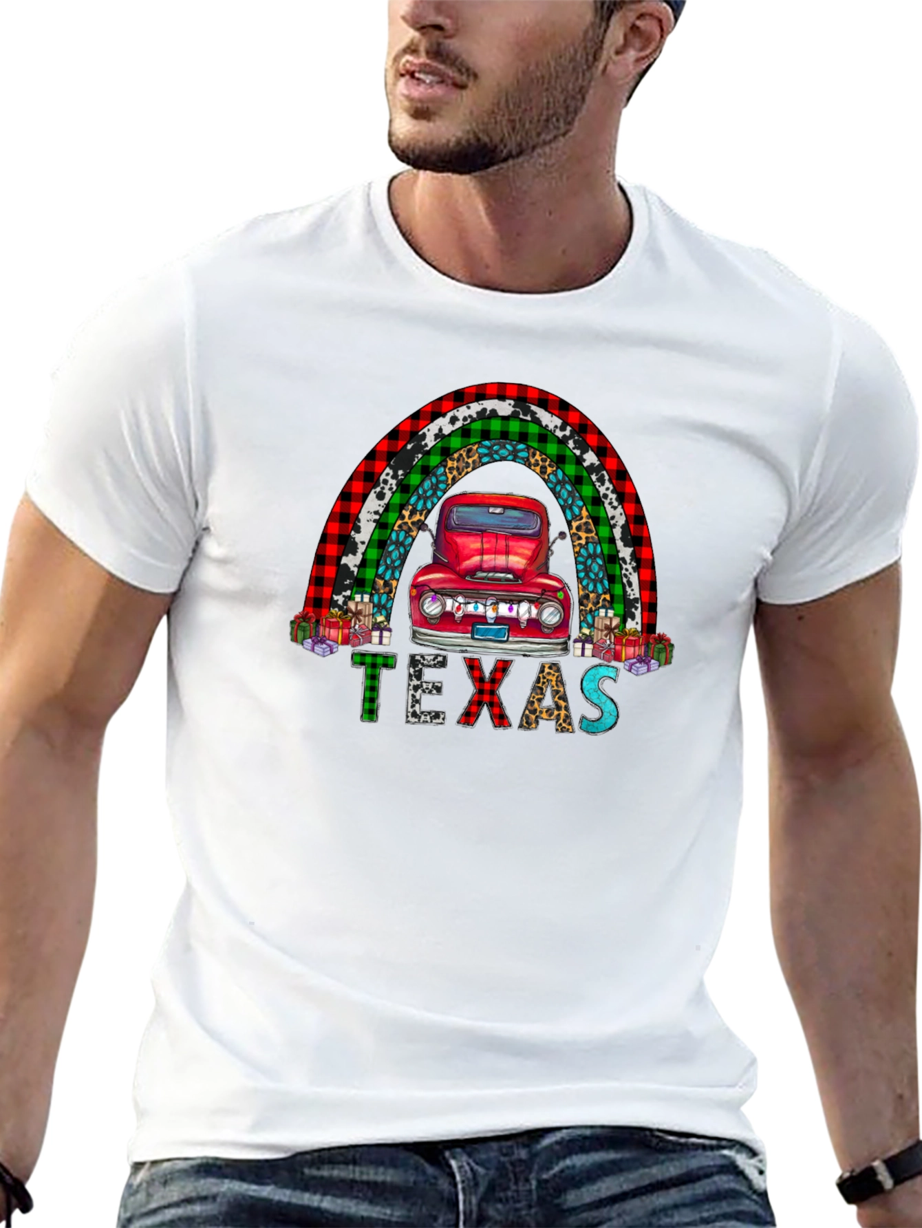 Texas Truck Rainbow Graphic Tee
