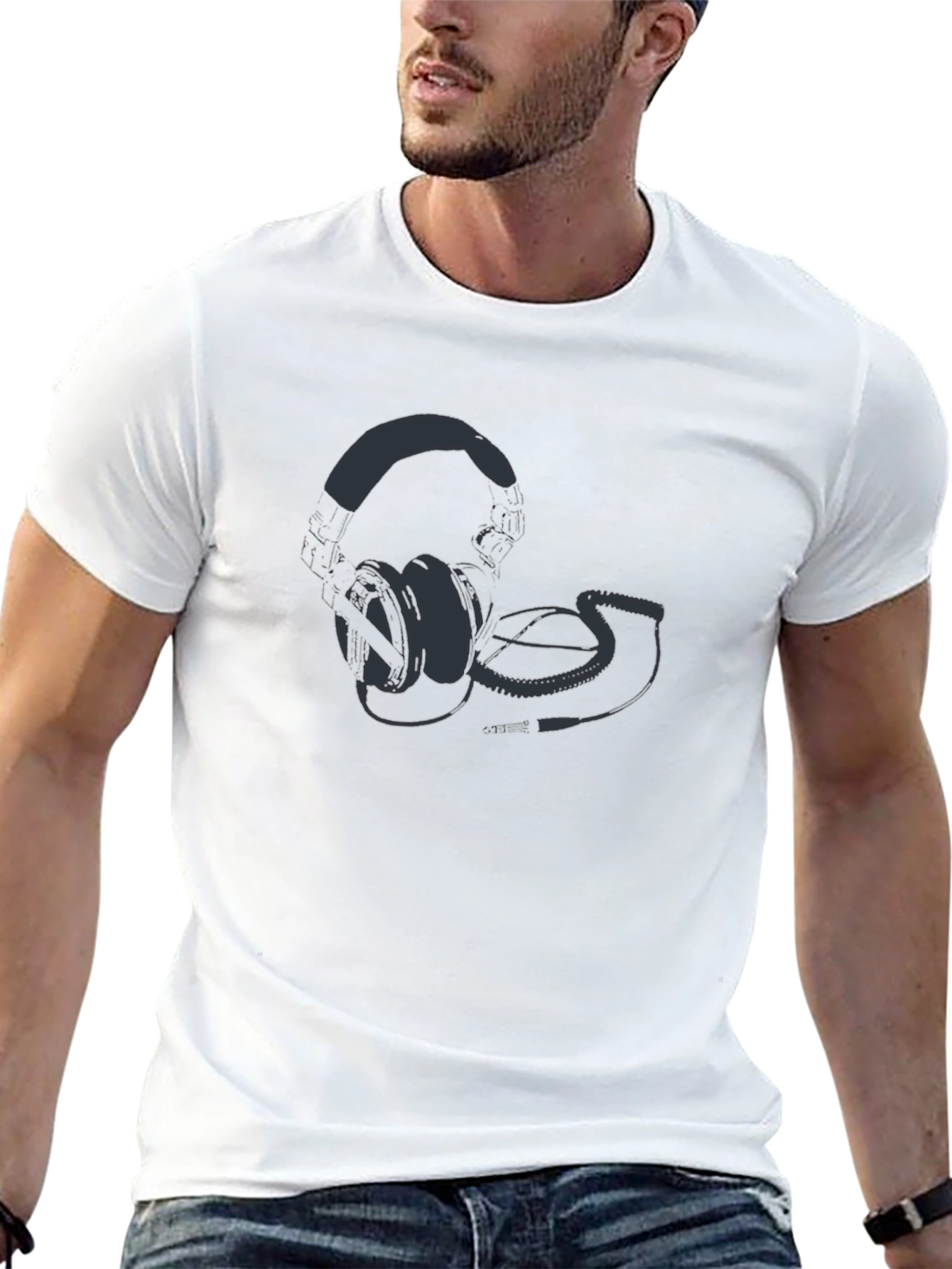 DJ Headphones Graphic T-Shirt