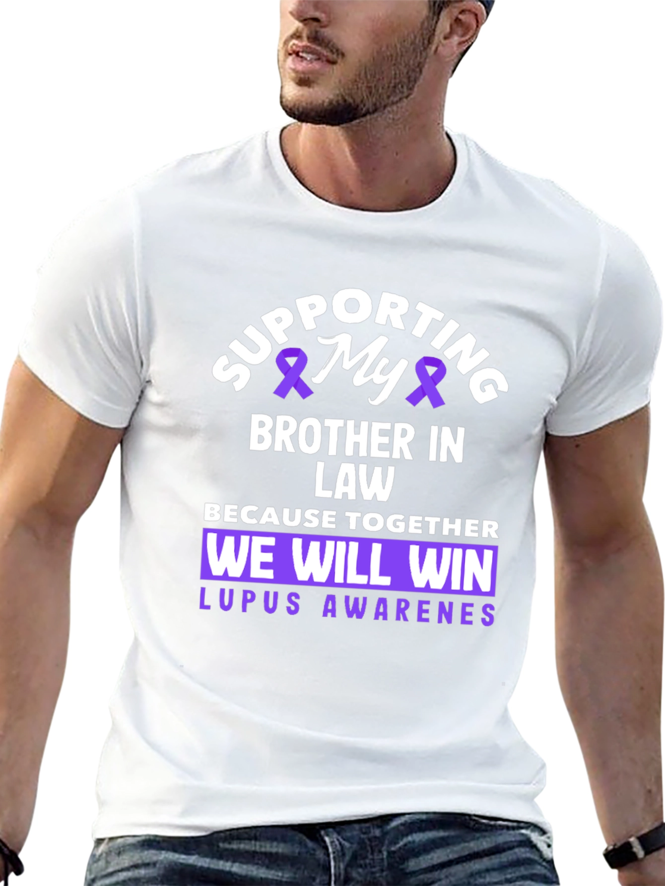 Lupus Awareness Supporting My Brother In Law T-Shirt