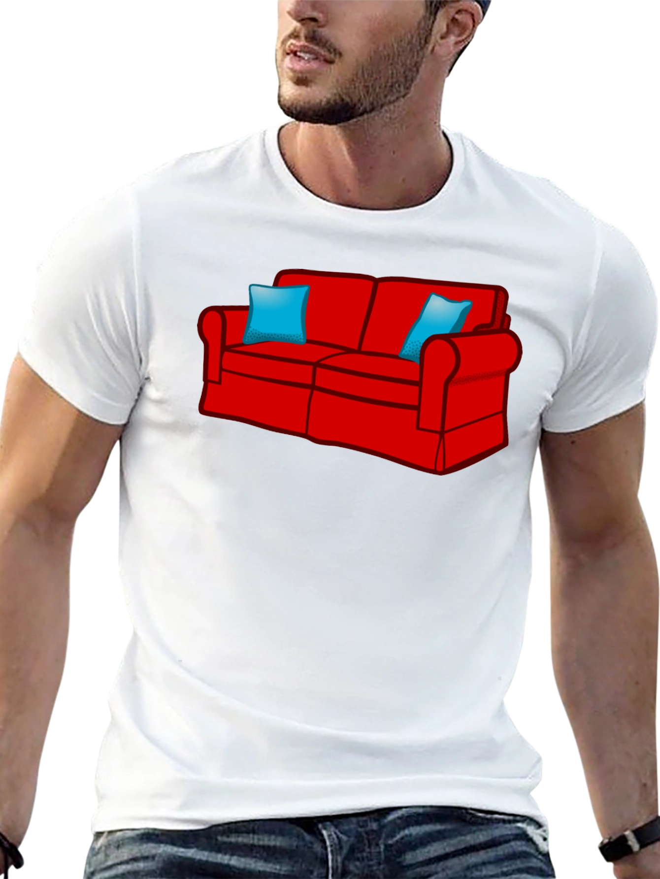 Couch Graphic T-Shirt - Relaxed Fit Black