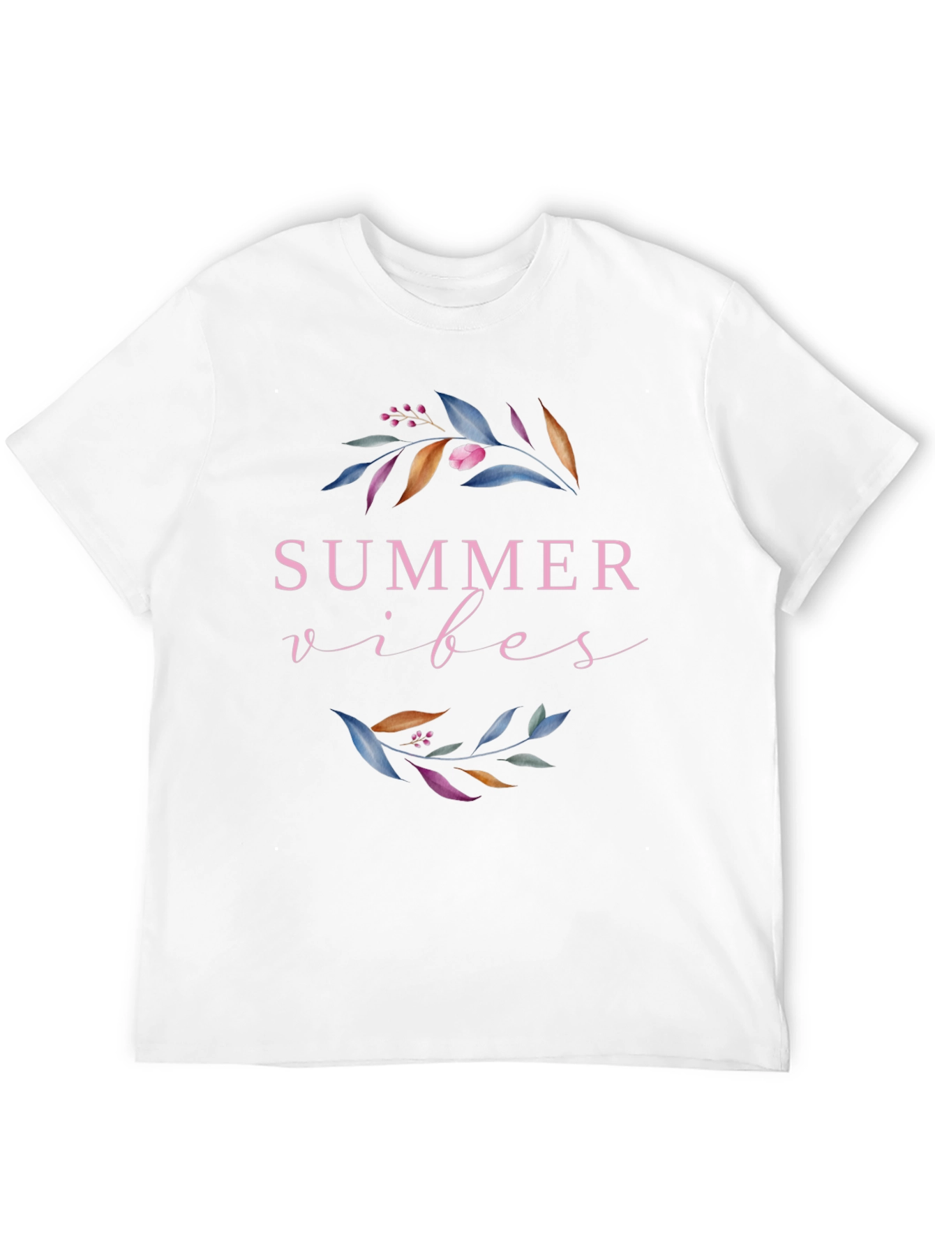 Summer Vibes Graphic Tee - Black Casual T-Shirt