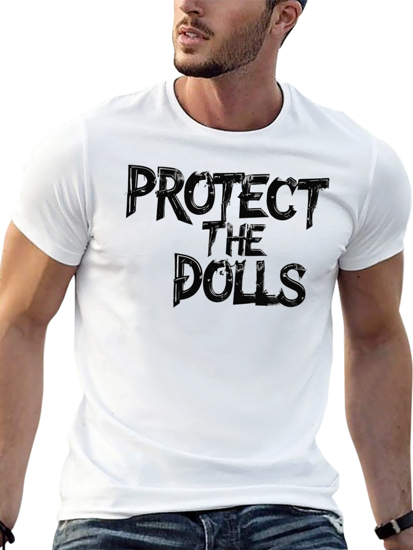Protect The Dolls Graphic Tee - Mens Fashion