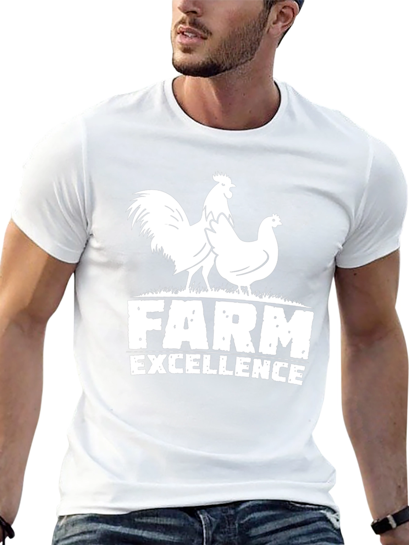 Farm Excellence Chicken Graphic T-Shirt
