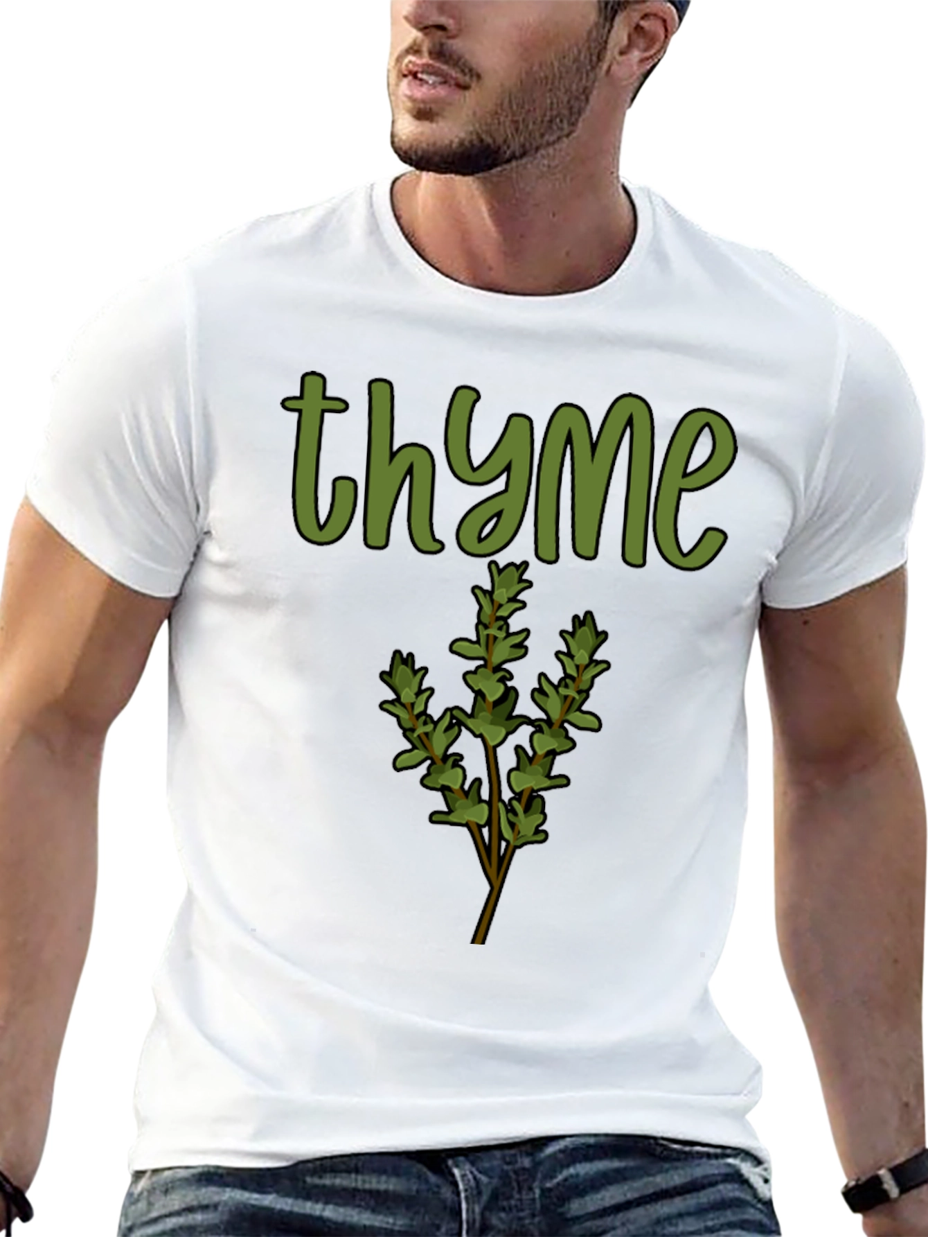 Thyme Graphic Tee - Herb Lovers Shirt
