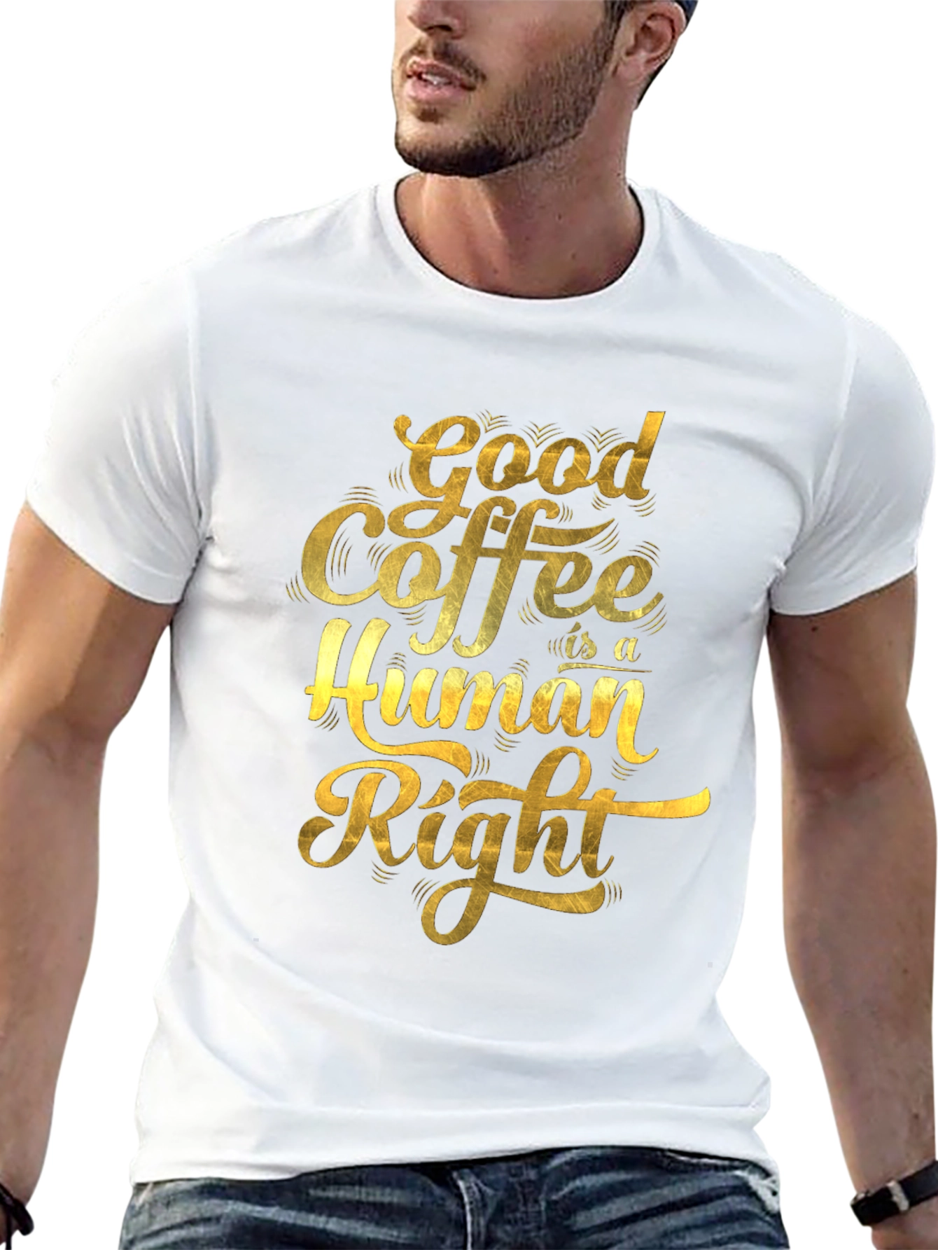 Good Coffee is a Human Right Graphic T-Shirt