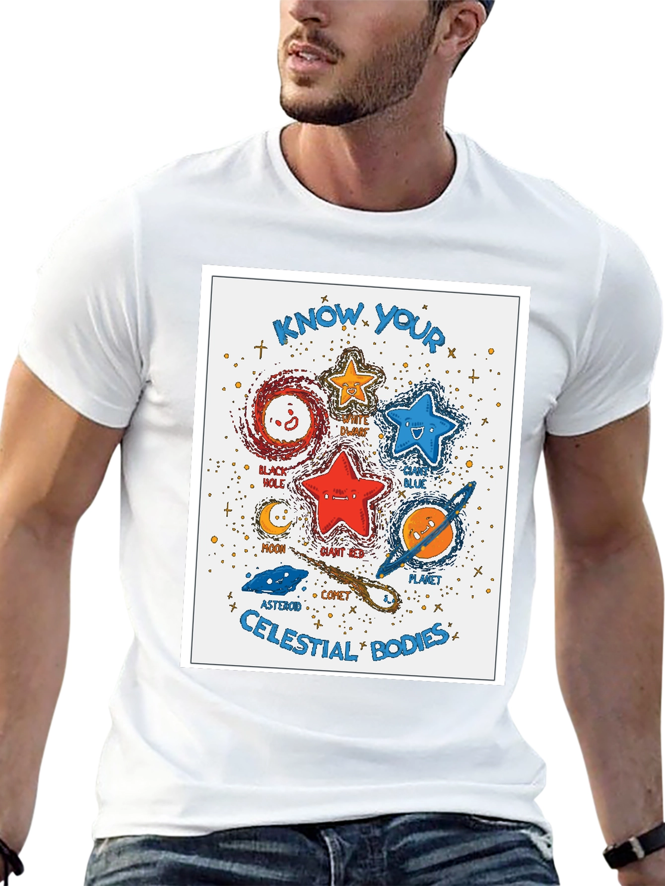 Celestial Bodies Graphic T-Shirt