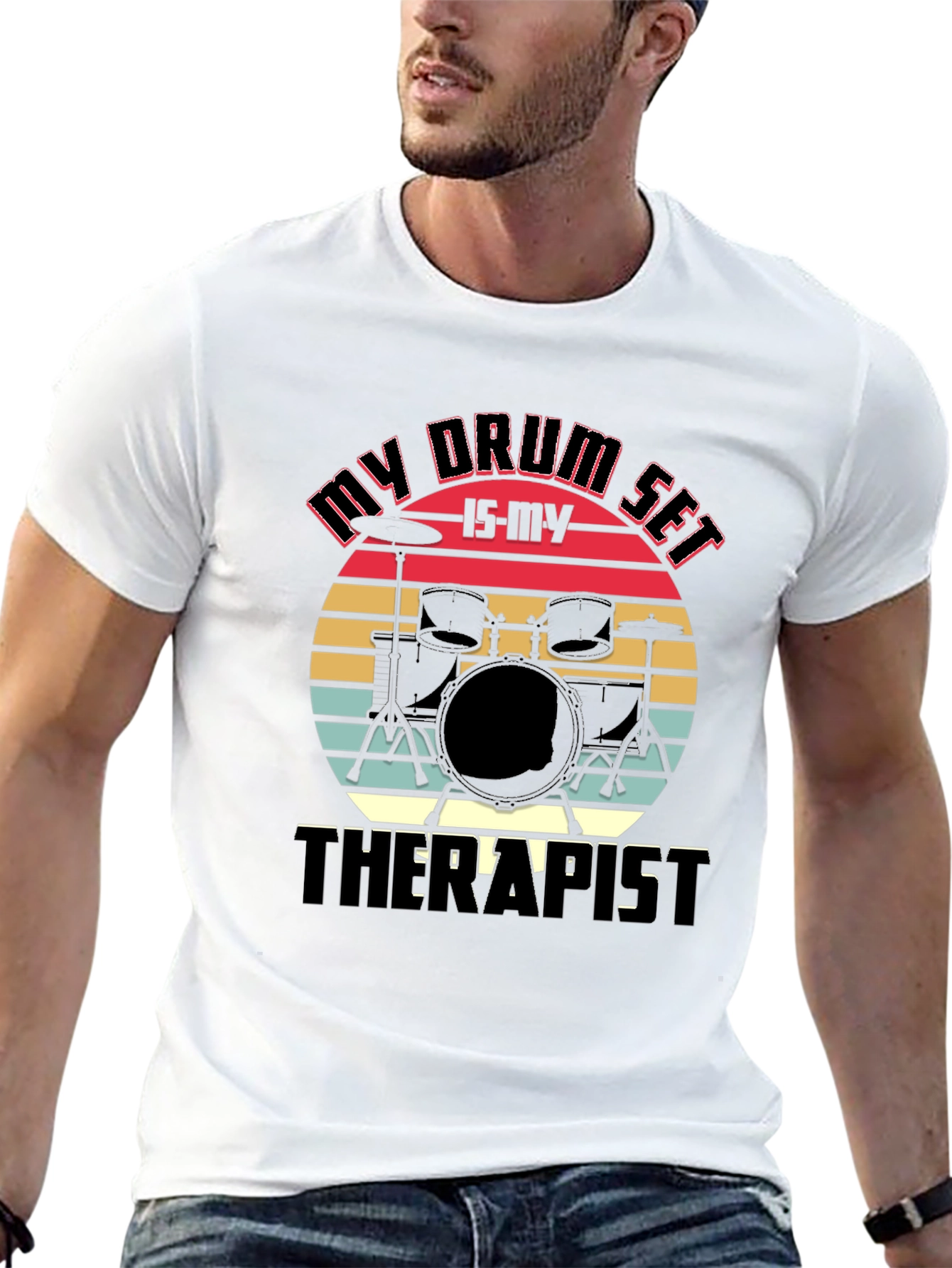 My Drum Set is My Therapist Graphic Tee