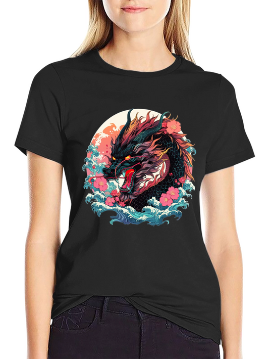 Dragon Graphic Tee - Japanese Art