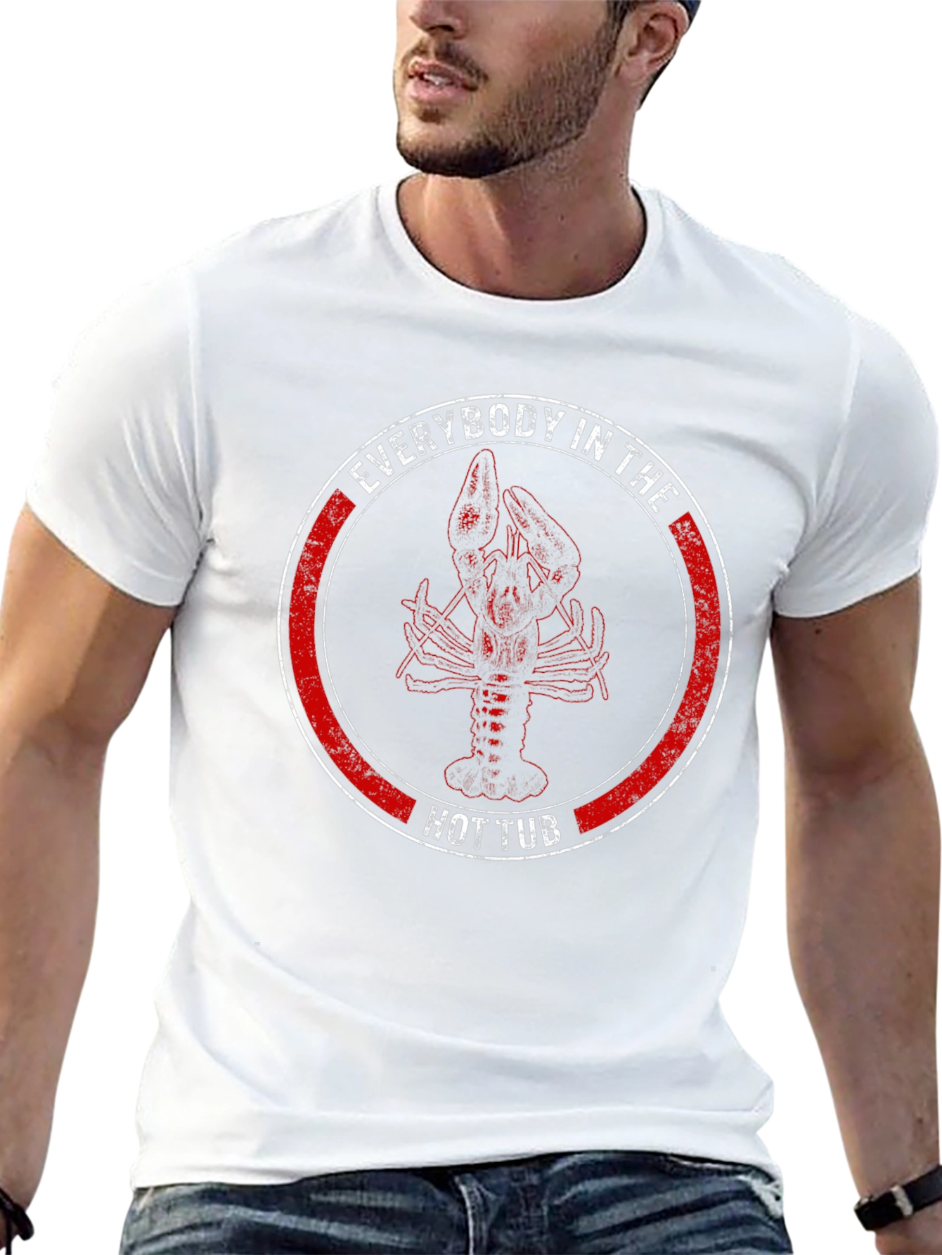 Lobster Hot Tub T-Shirt - Funny Graphic Tee