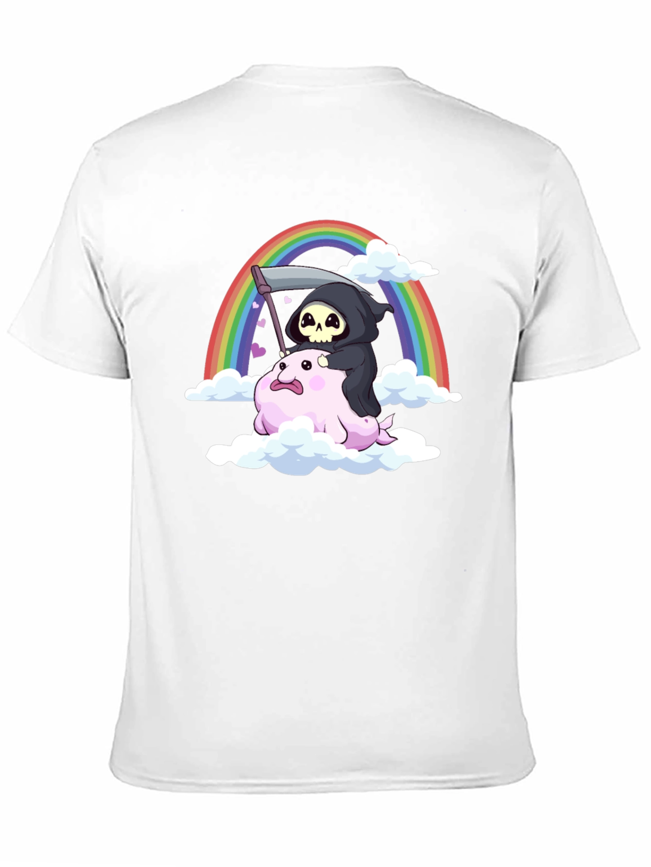 Cute Grim Reaper Riding Blobfish T-Shirt