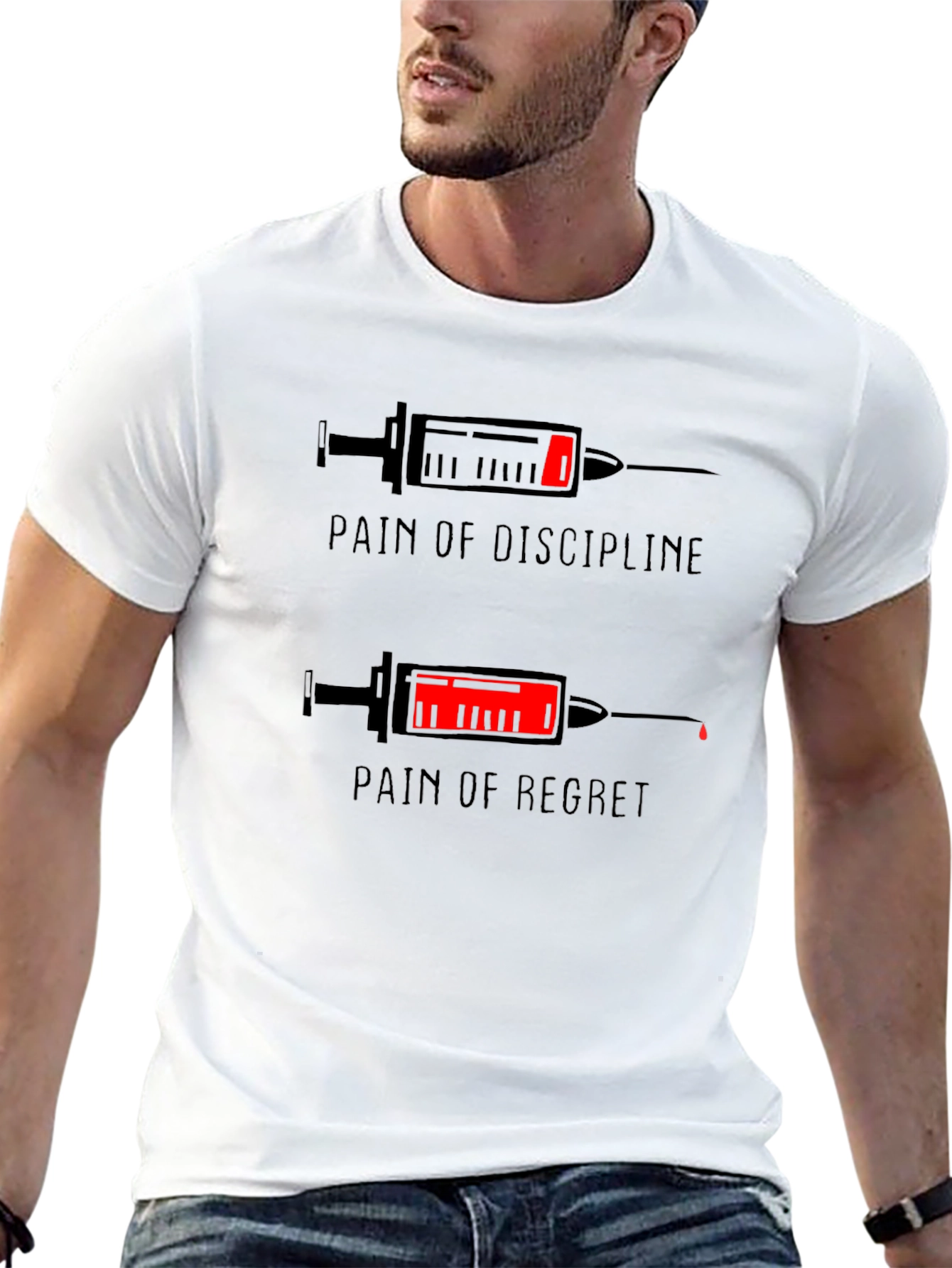 Pain of Discipline T-Shirt - Motivational Graphic Tee