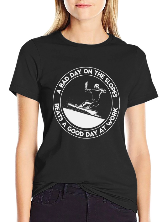 Bad Day Slopes Graphic Tee - Skiing T-Shirt